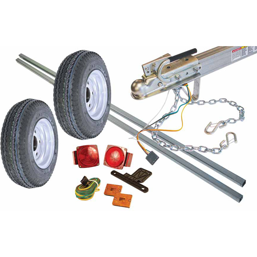 Malone EcoLight 1 Boat Kayak Trailer Package MPG586XB - Lightweight Aluminum Watercraft Carrier for Easy Transport | Perfect for Kayaking, Canoeing & Small Boat Adventures