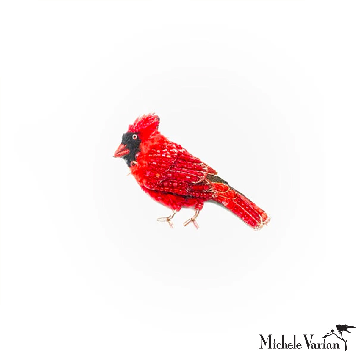 Vintage Red Cardinal Brooch Pin - Elegant Bird Jewelry for Women, Perfect for Dresses, Coats, and Hats - Great Gift for Bird Lovers and Nature Enthusiasts