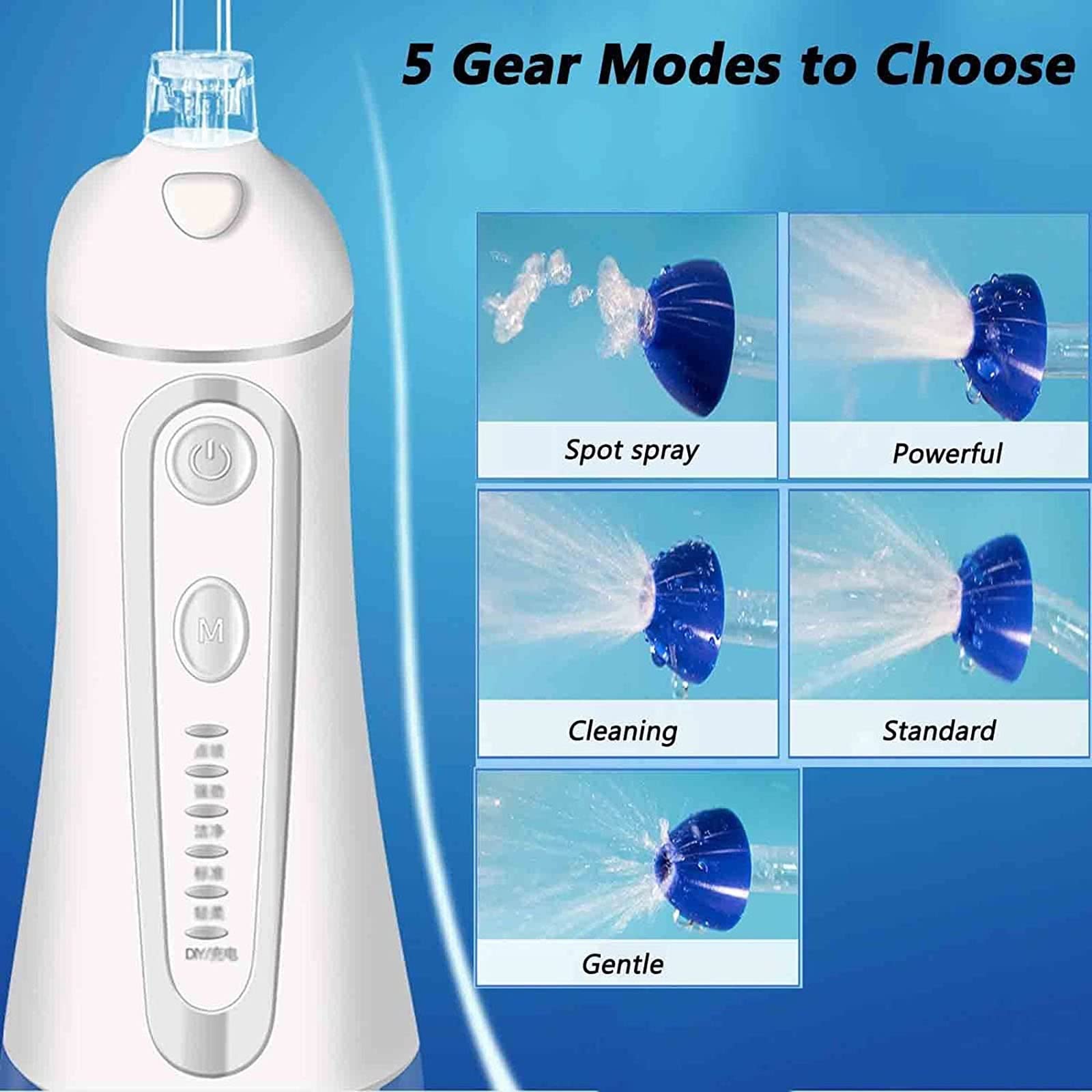 **CEEBUS Portable Electric Nasal Irrigator with 4 Tips & 360° Rotation – 5 Modes Sinus Rinse System for Adults & Kids – Relieves Allergies, Cold & Congestion (Home & Travel Use)**