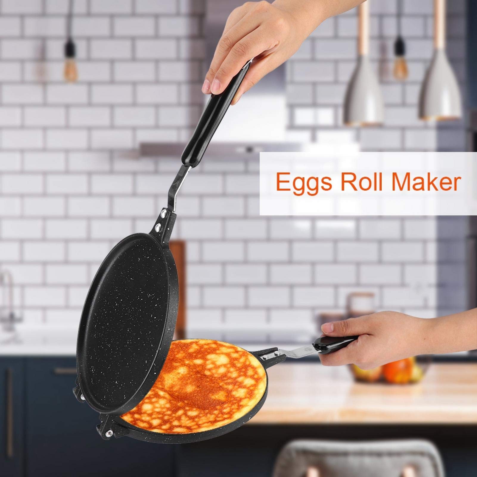 Electric Waffle Cone Maker - Non-Stick Aluminum Ice Cream Cone & Egg Roll Pancake Maker for Homemade Desserts | Perfect for Parties, Ice Cream Shops & Family Breakfasts