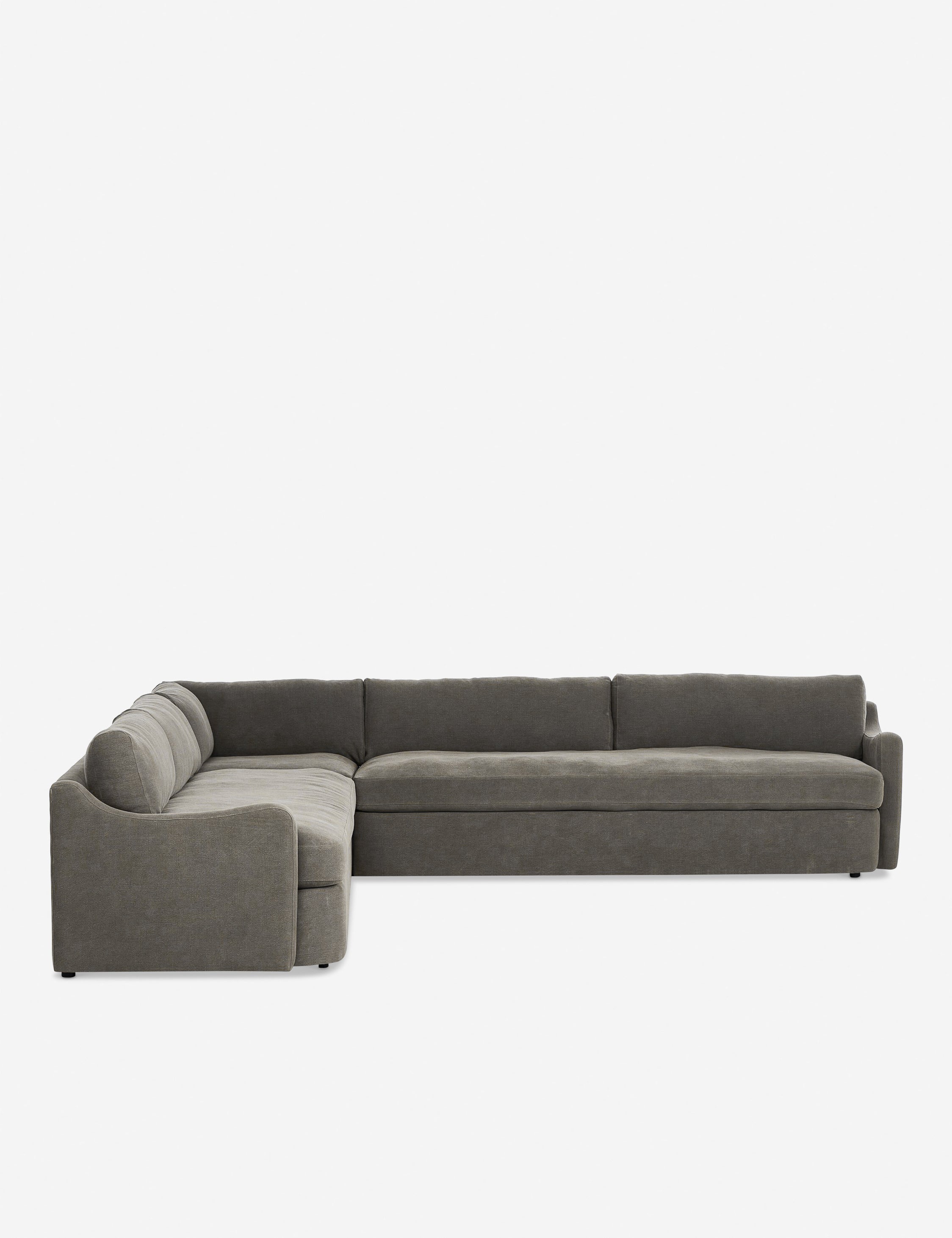 Amber Lewis x Four Hands Aurelia Sectional Sofa - Modern Luxury Living Room Furniture for Home & Office Comfort