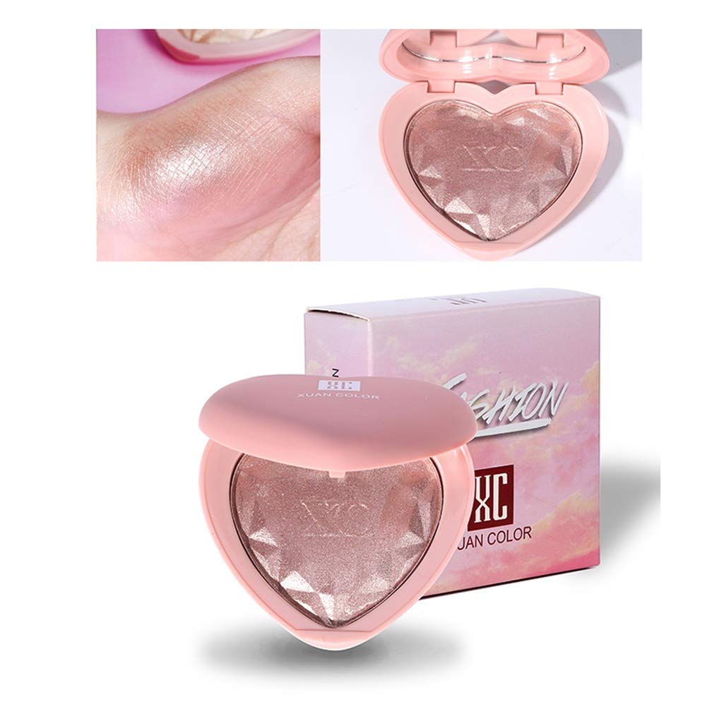 Best Face Highlighter Powder & Bronzer Palette - Brightening & Contouring Makeup Kit for Eyeshadow & Cheeks - Perfect for Daily Glow & Night Out Makeup