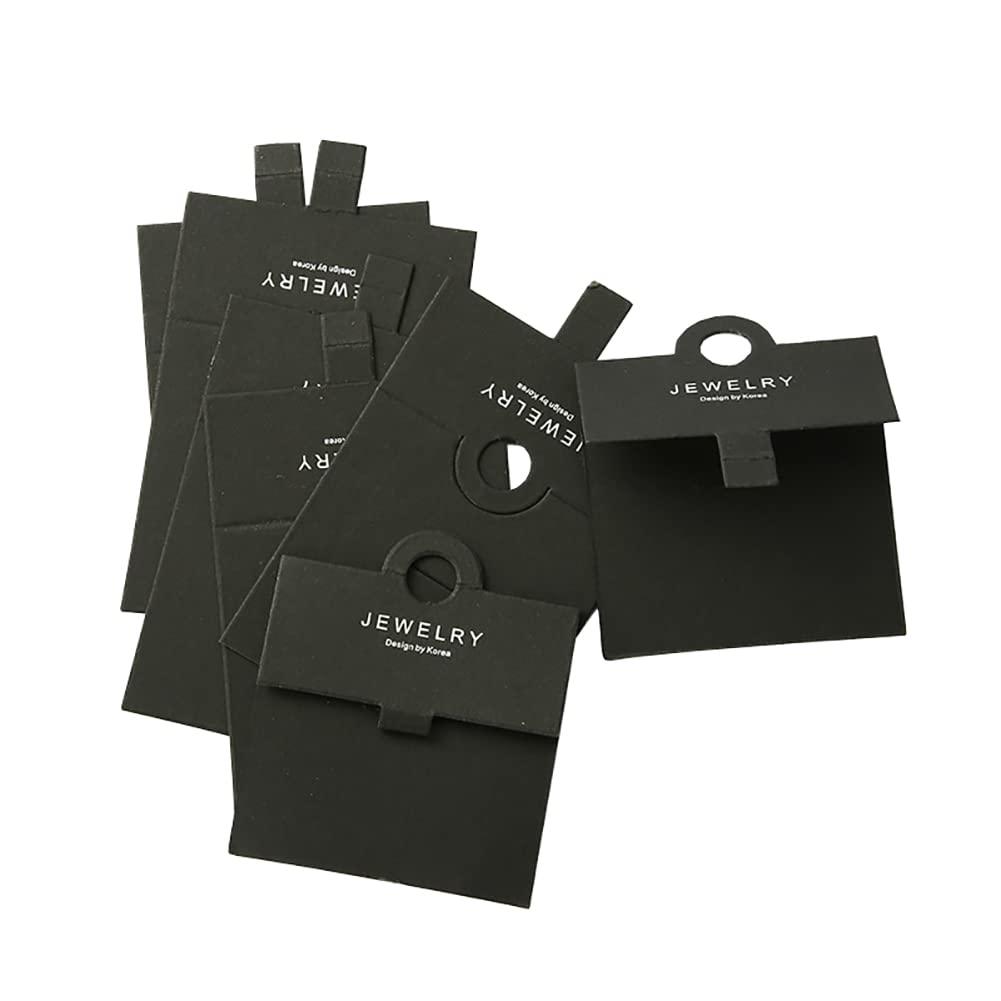 GSHLLO 50 Pcs Ring Display Cards - Jewelry Packaging Hanging Cards for Rings, Necklaces, Bracelets & Keychains - Perfect for Retail Stores, Boutiques & Jewelry Shows