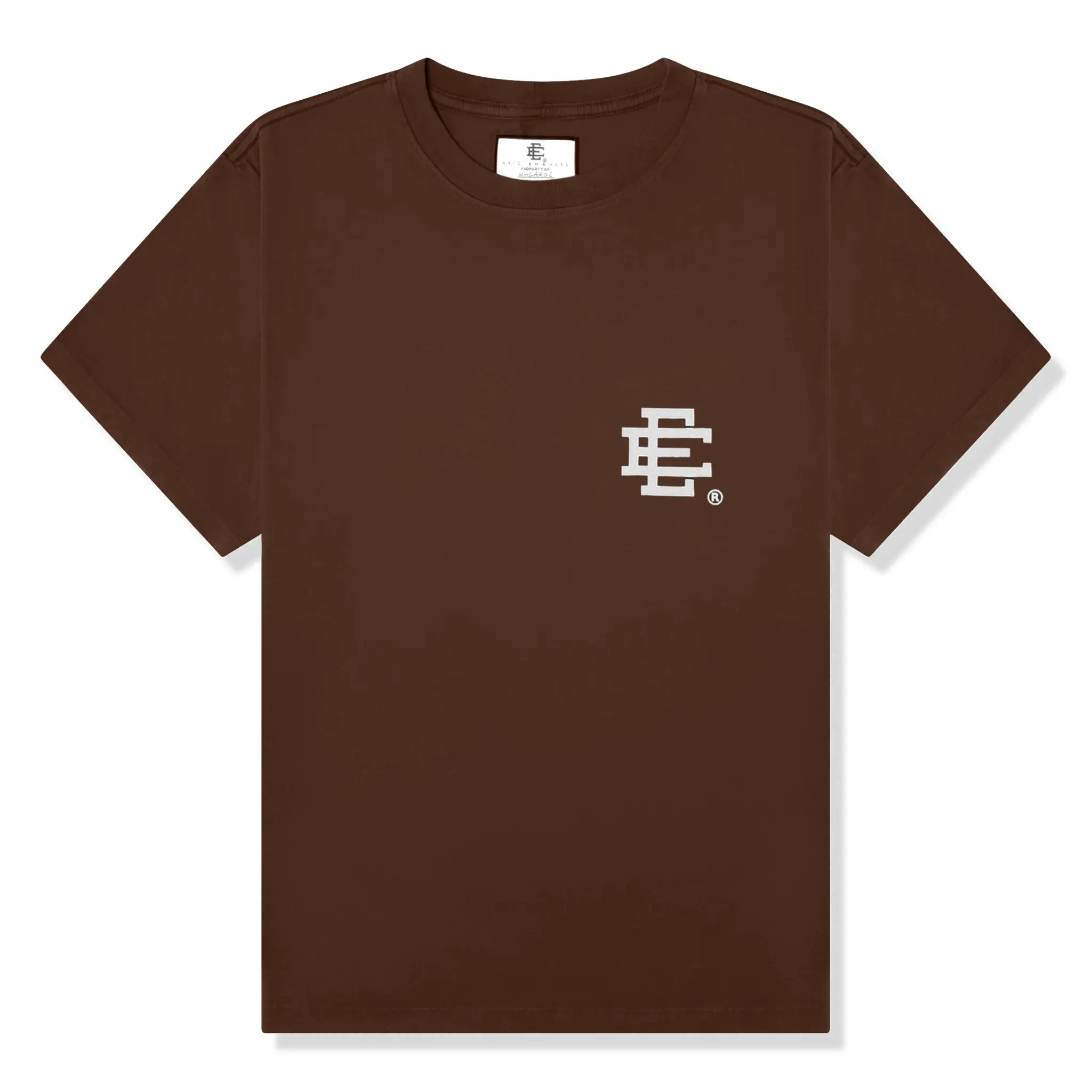 Eric Emanuel EE Basic Brown T-Shirt for Men - Soft Cotton Casual Tee - Perfect for Streetwear, Gym & Everyday Wear