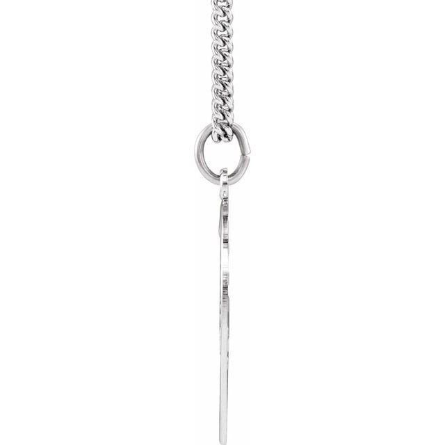Rhodium Plated Sterling Silver Miz Pah Necklace - Elegant Jewelry for Women, Perfect for Parties, Weddings & Special Occasions