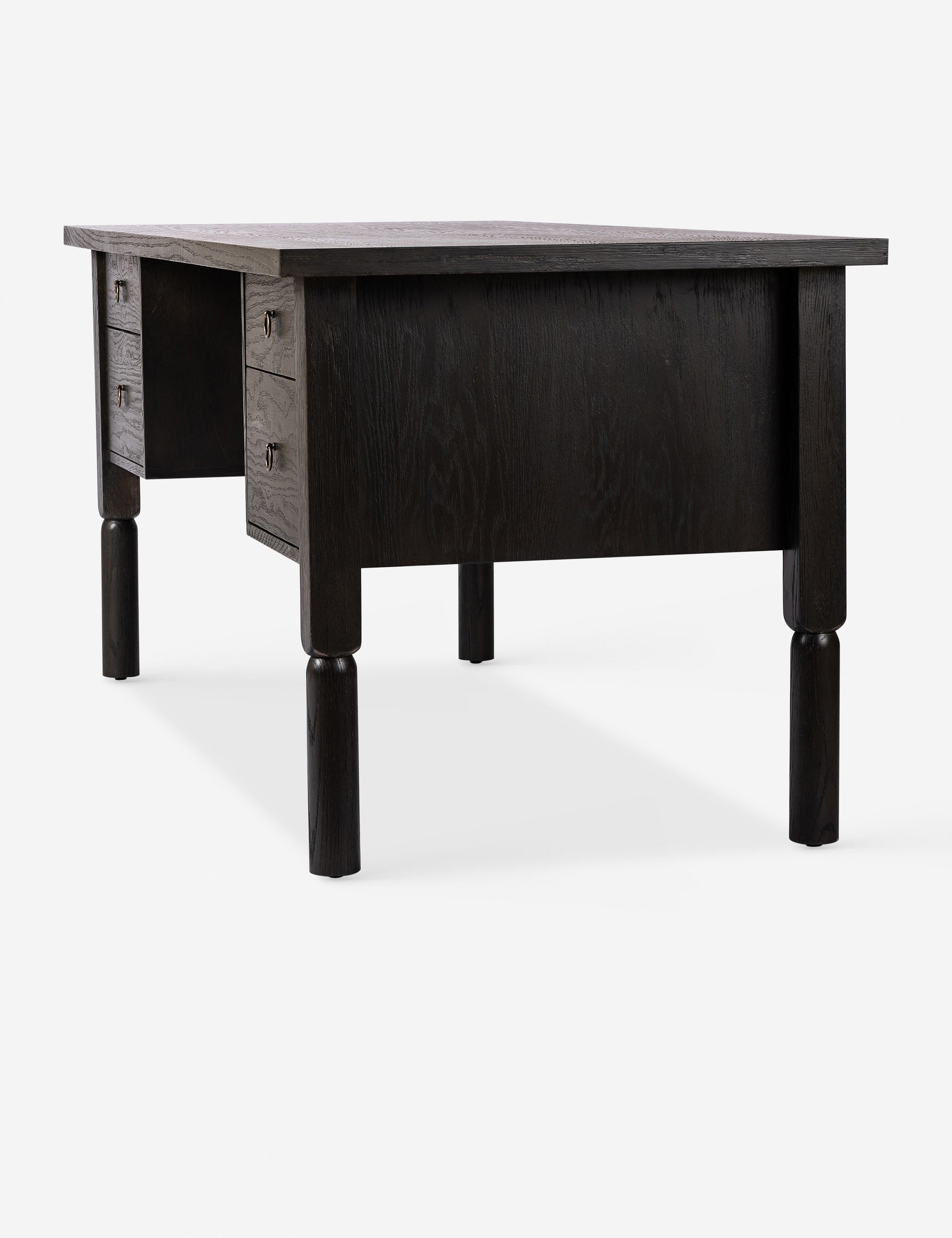 Amryn Desk - Modern Writing Desk for Home Office, Study & Workspace - Ergonomic Design with Storage Drawers & Cable Management - Perfect for Remote Work, Online Classes & Small Spaces
