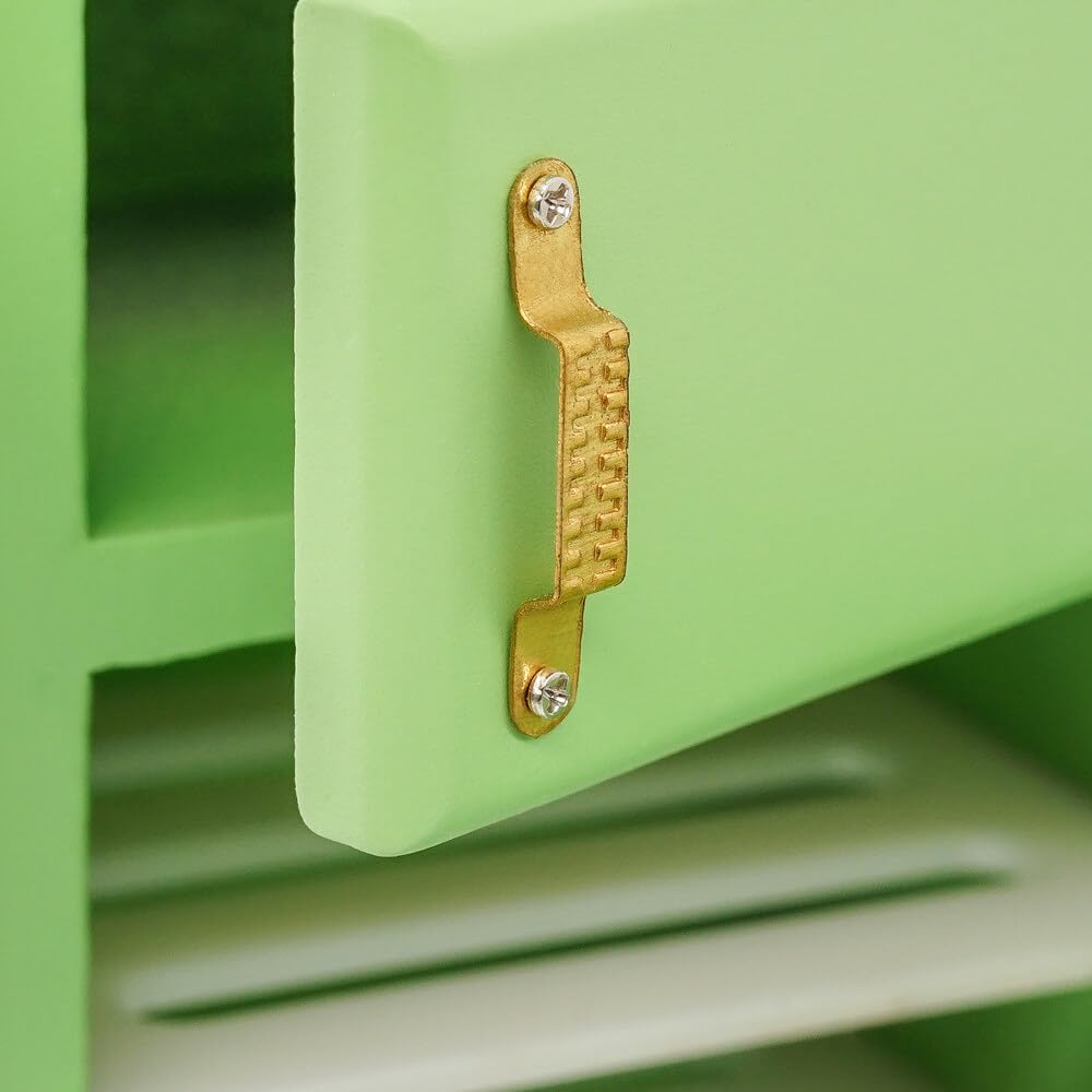 1/12 Scale Miniature Fridge Refrigerator - Green Dollhouse Kitchen Accessory for Model Scenes & DIY Crafts | Perfect for Dollhouse Decor, Miniature Displays & Collectors