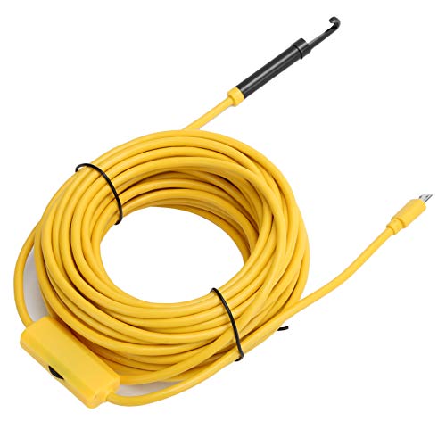 8mm HD 1200P Wireless WiFi Endoscope - IP68 Waterproof Snake Camera with 6 LED Lights for iOS/Android (10m) - Ideal for Pipe Inspection, HVAC Maintenance & Automotive Repair
