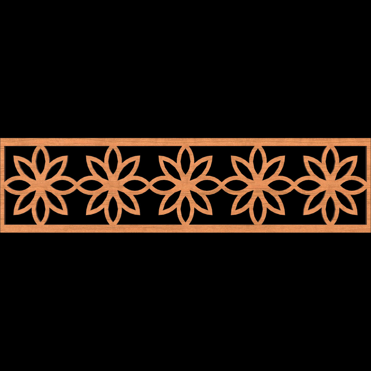 Daisy Fretwork Moulding - Decorative Wood Trim for Home Decor, DIY Crafts, and Furniture Accents | Perfect for Wall Paneling, Cabinet Doors, and Picture Frames