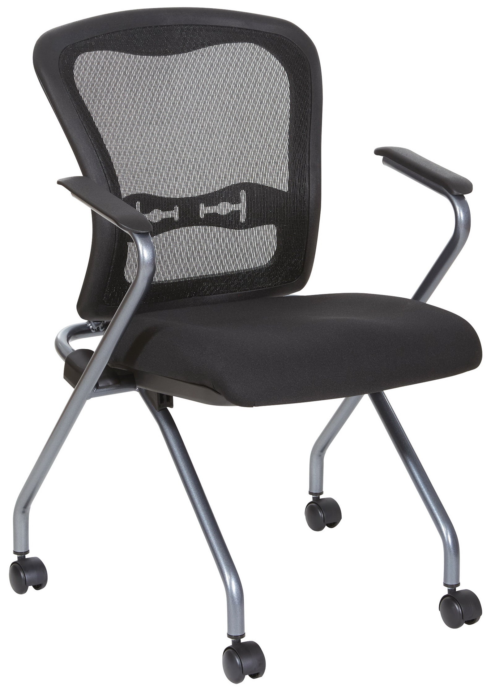 Office Star Pro Line II Mesh Folding Chairs - 2 Pack [84440 30] - Comfortable & Durable for Office, Conference, Events & Outdoor Use