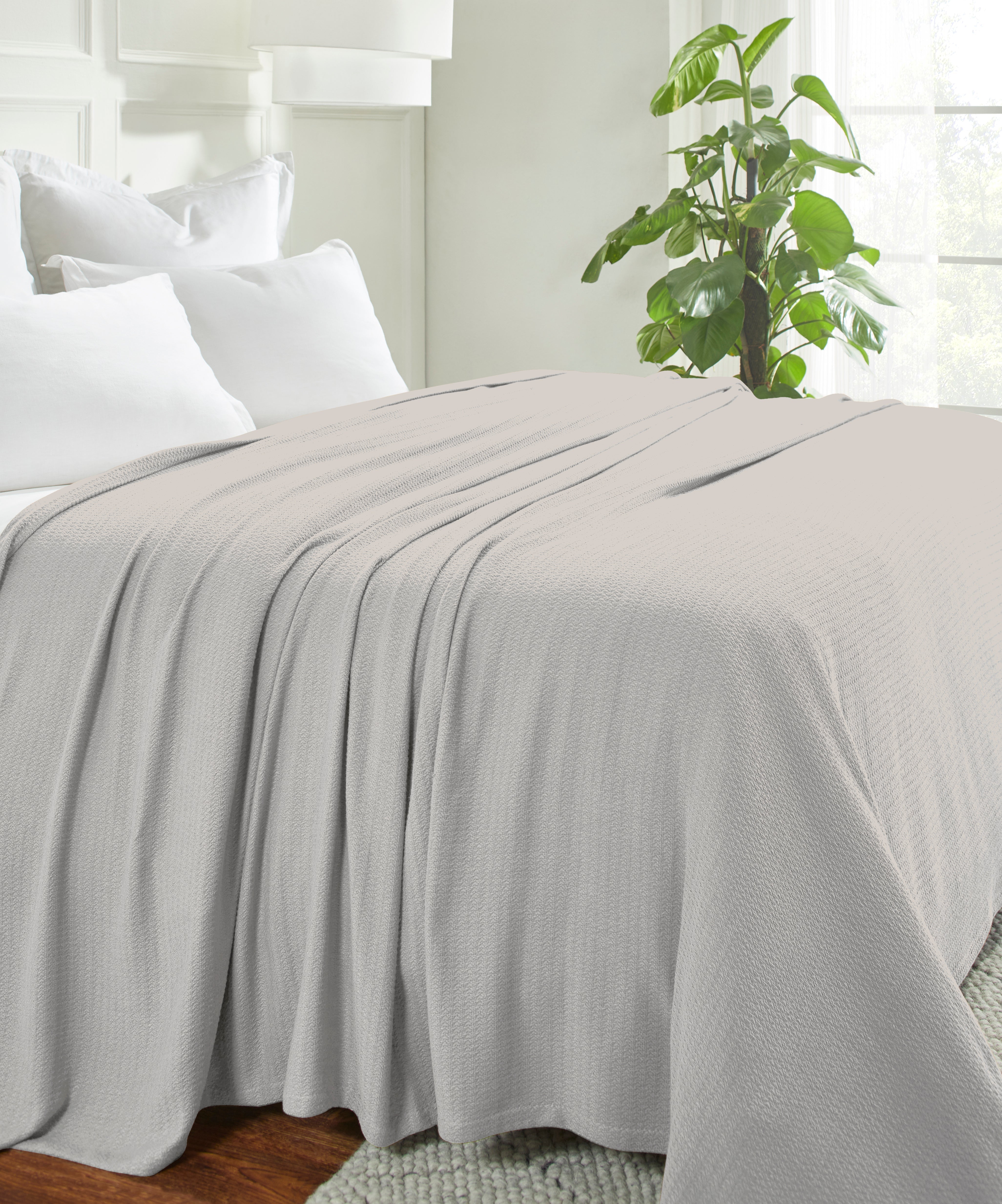 Premium Textured Cotton Waffle Weave Blanket - Soft & Breathable Throw for Bed, Sofa & Couch - Cozy Home Decor Gift for All Seasons