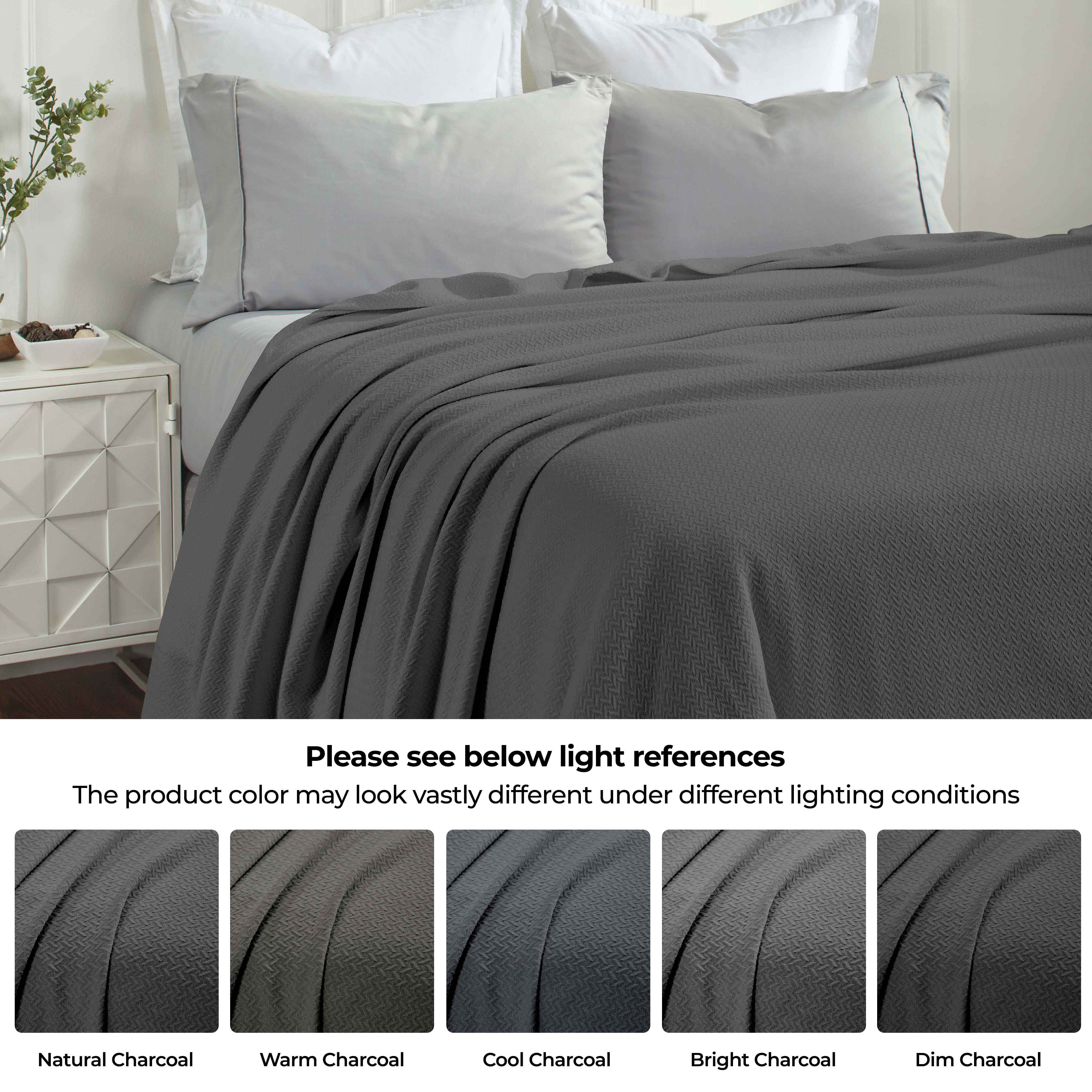 Premium Nobel Cotton Textured Chevron Lightweight Woven Blanket - Soft & Breathable Throw for Sofa, Bed, and Outdoor Picnics - Cozy Home Decor & Travel Companion