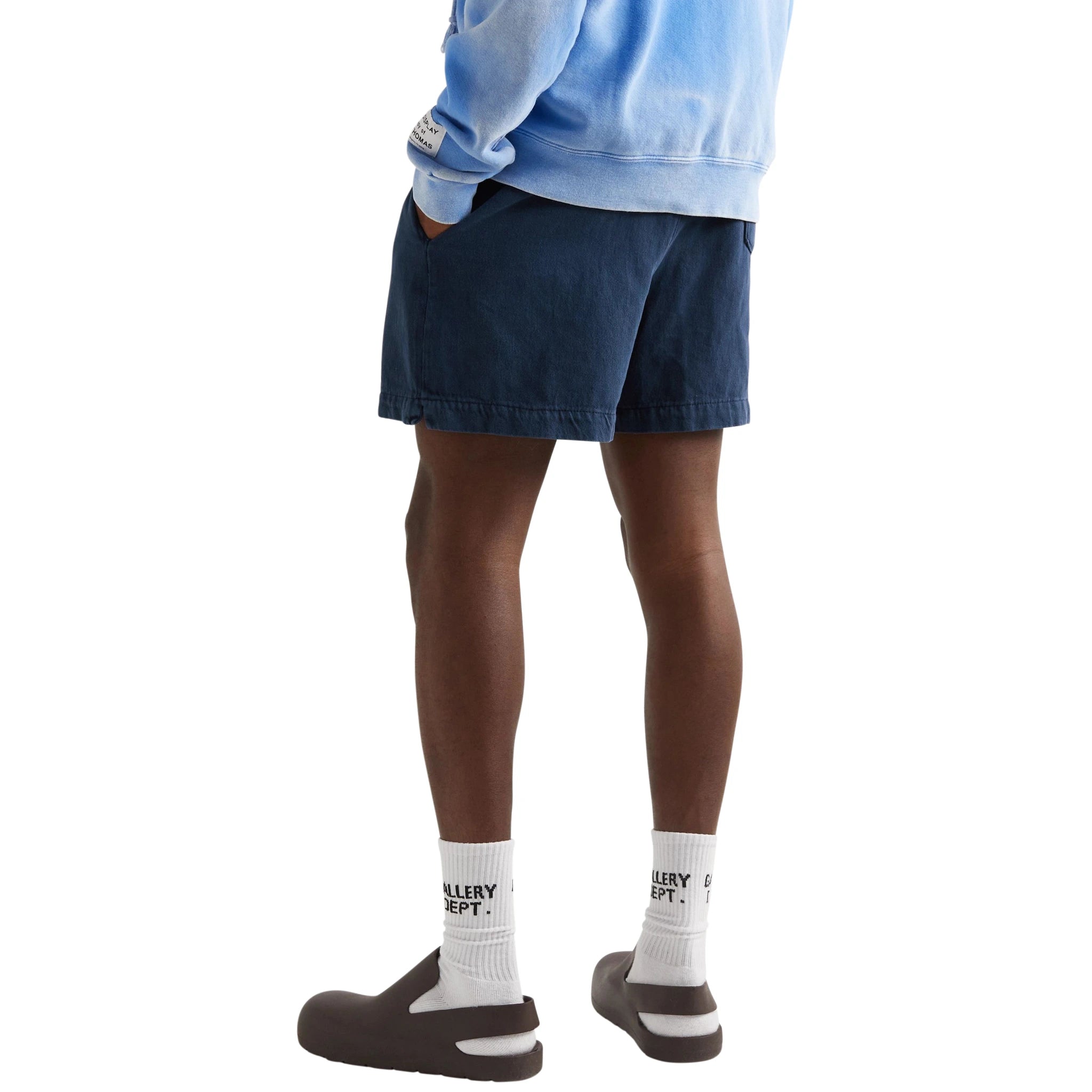 Gallery Dept. Zuma Navy Shorts for Men - Trendy Casual Denim Shorts with Distressed Details - Perfect for Summer Outfits, Beach Vacations & Streetwear Fashion