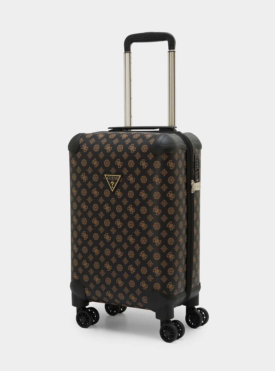 Wilder 45cm Brown Logo Suitcase - Lightweight Carry-On Luggage for Travel, Business Trips & Weekend Getaways