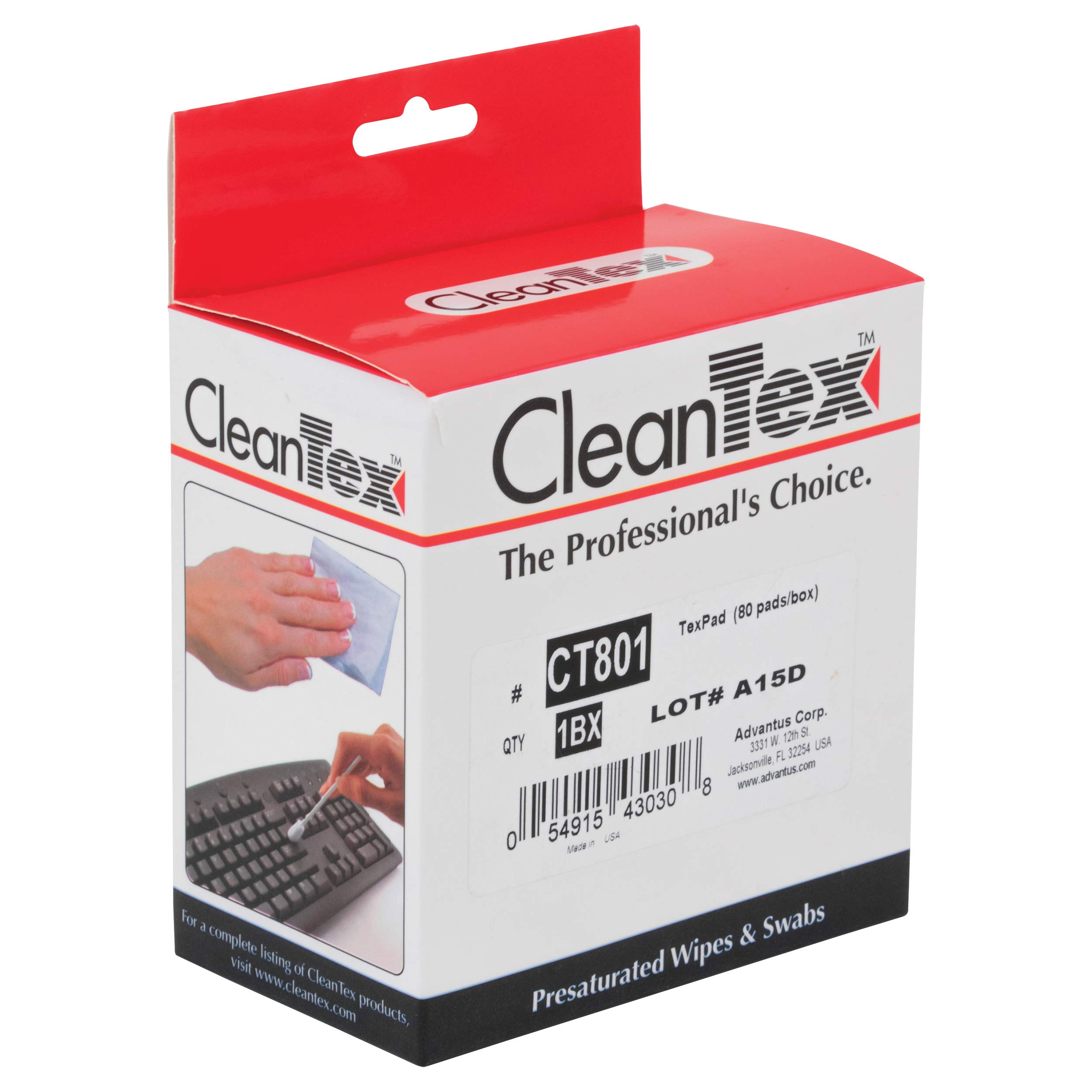 Texpad Tape Head Cleaner Pads - 250 Pads per Carton (CT801Z) | Professional Audio Equipment Maintenance for Cassette Decks & Recorders