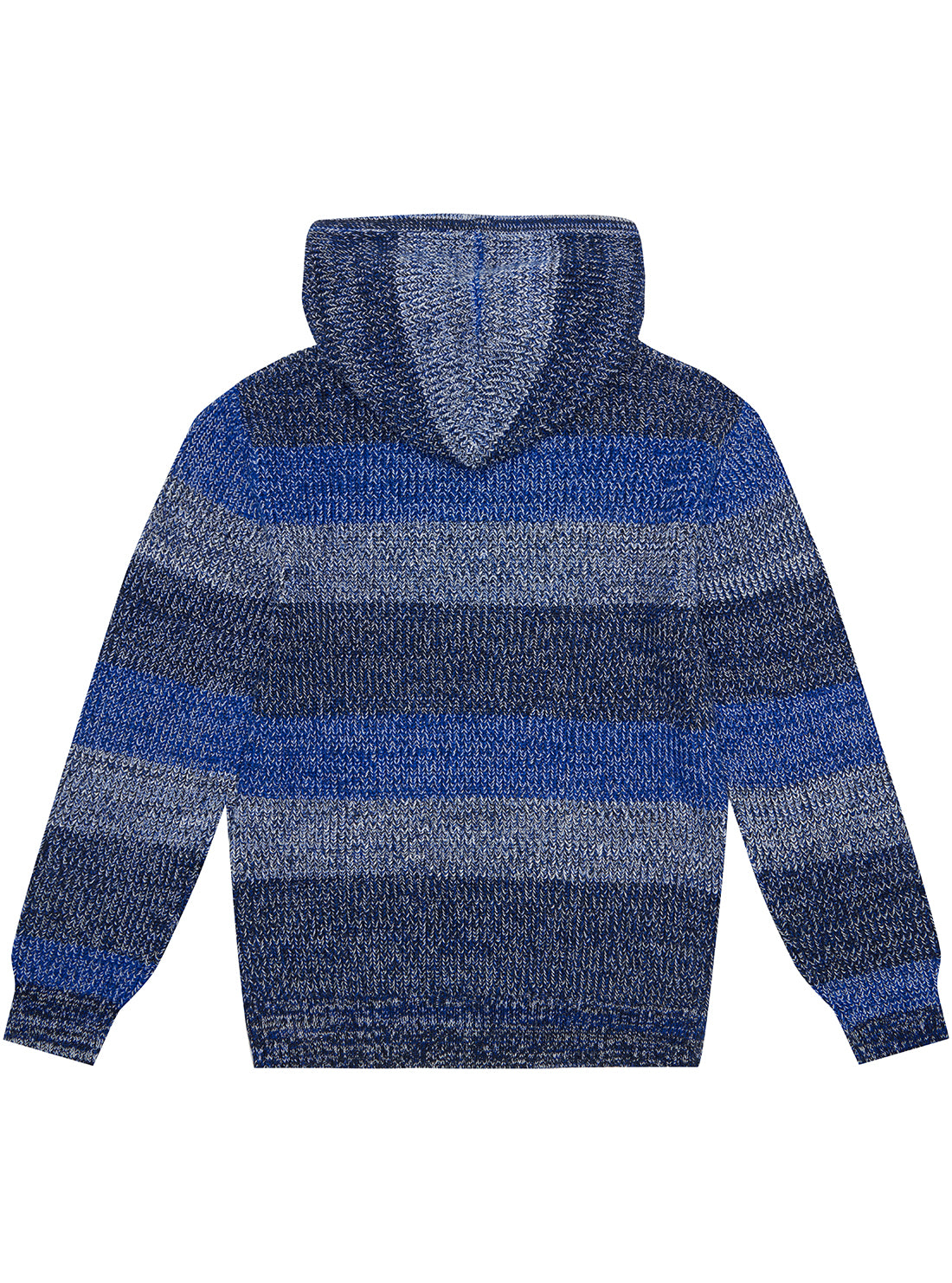 Blue Knit Hoodie Jumper for Men & Women (Sizes 7-16) - Cozy Winter Pullover for Casual Wear & Outdoor Activities