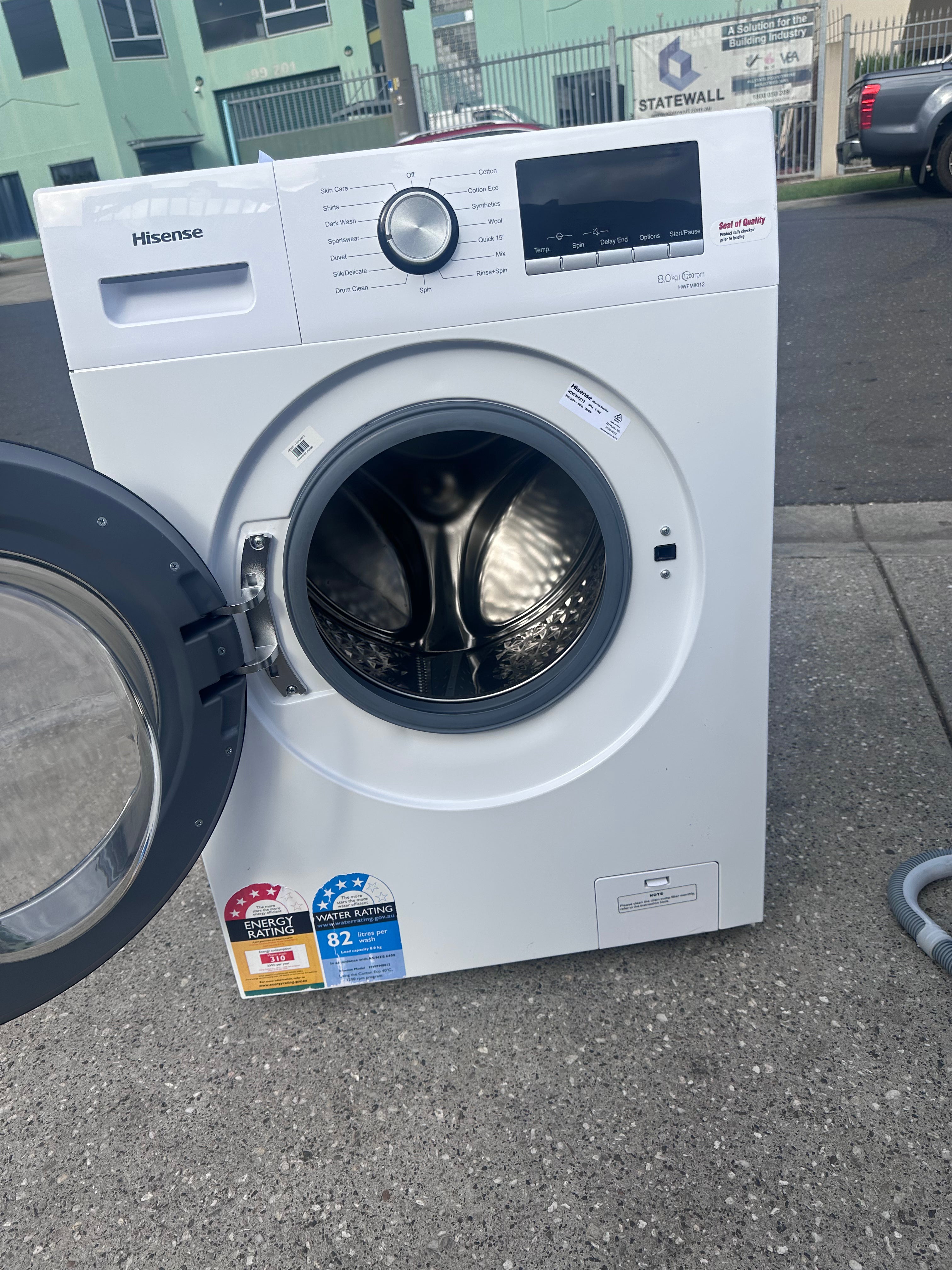 Hisense 8kg Front Load Washing Machine - Energy Efficient, Quiet Operation (Certified Refurbished) - Perfect for Apartments, Small Homes & Laundry Rooms