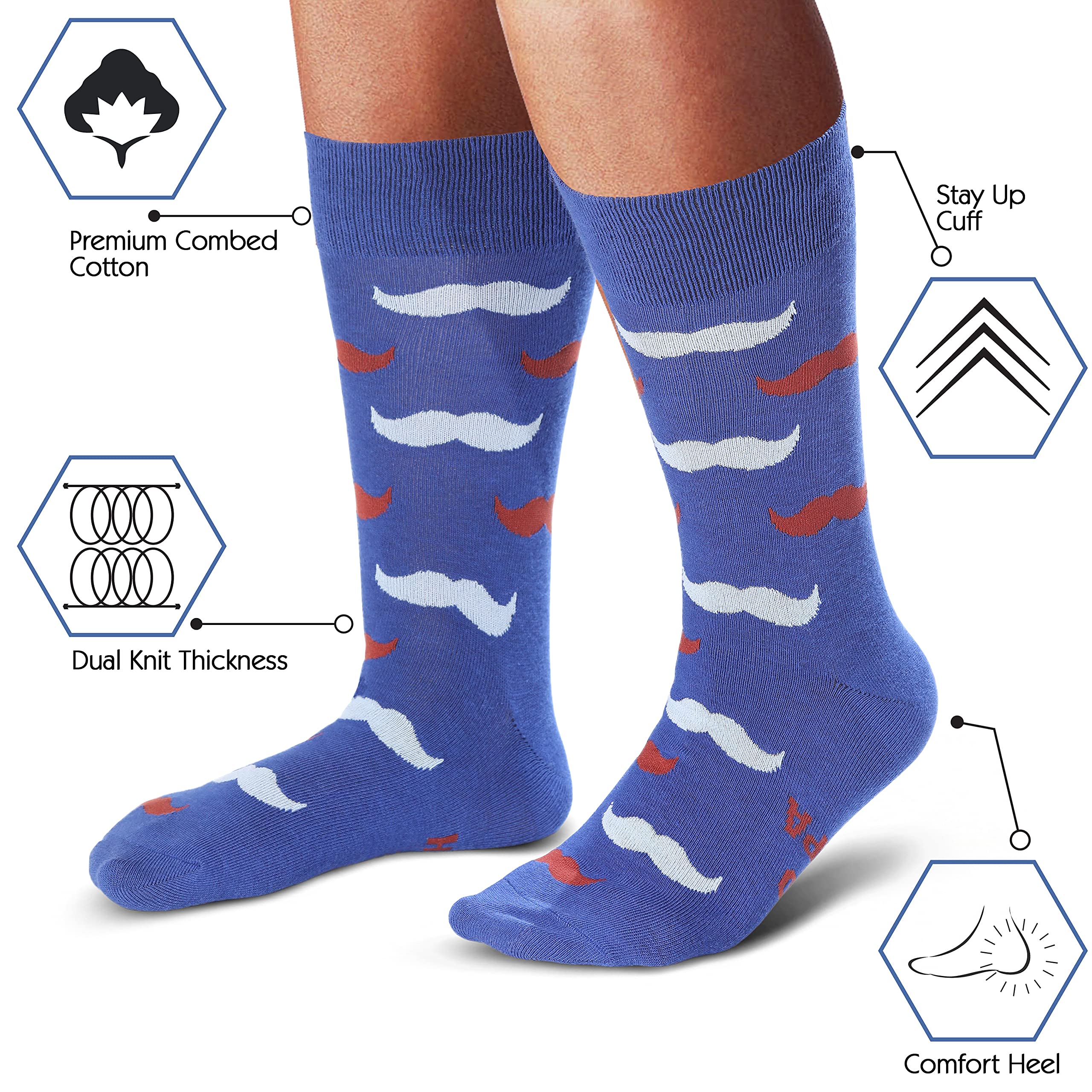 Funny Father's Day Socks for Men - Novelty Grandpa & Dad Socks with Gift Box - Perfect Christmas Gift for Dad, Husband & Grandfather - Great for Gifting, Holidays & Casual Wear