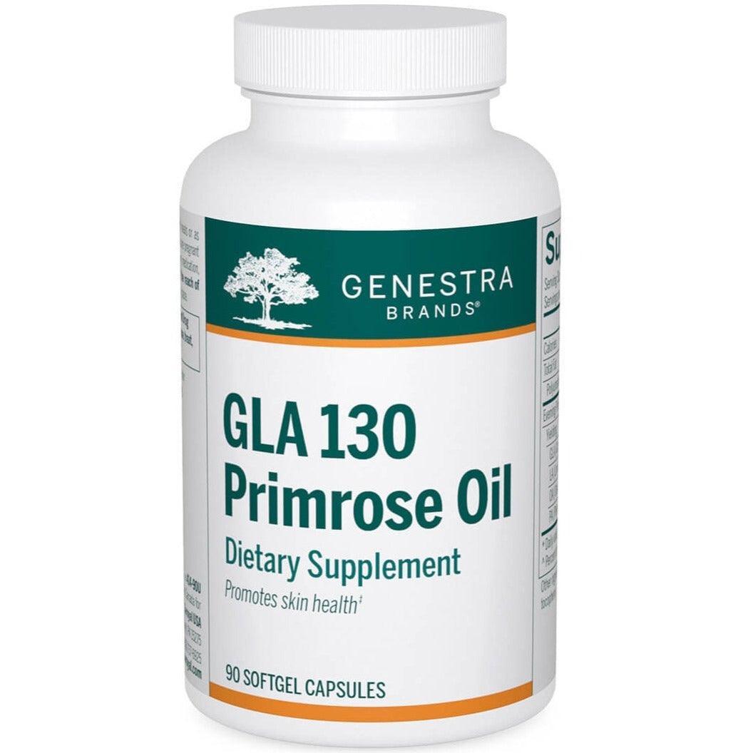 Genestra GLA 130 Evening Primrose Oil 90 Softgel Capsules - Supports Hormonal Balance, Skin Health & PMS Relief | Natural Supplement for Women's Wellness