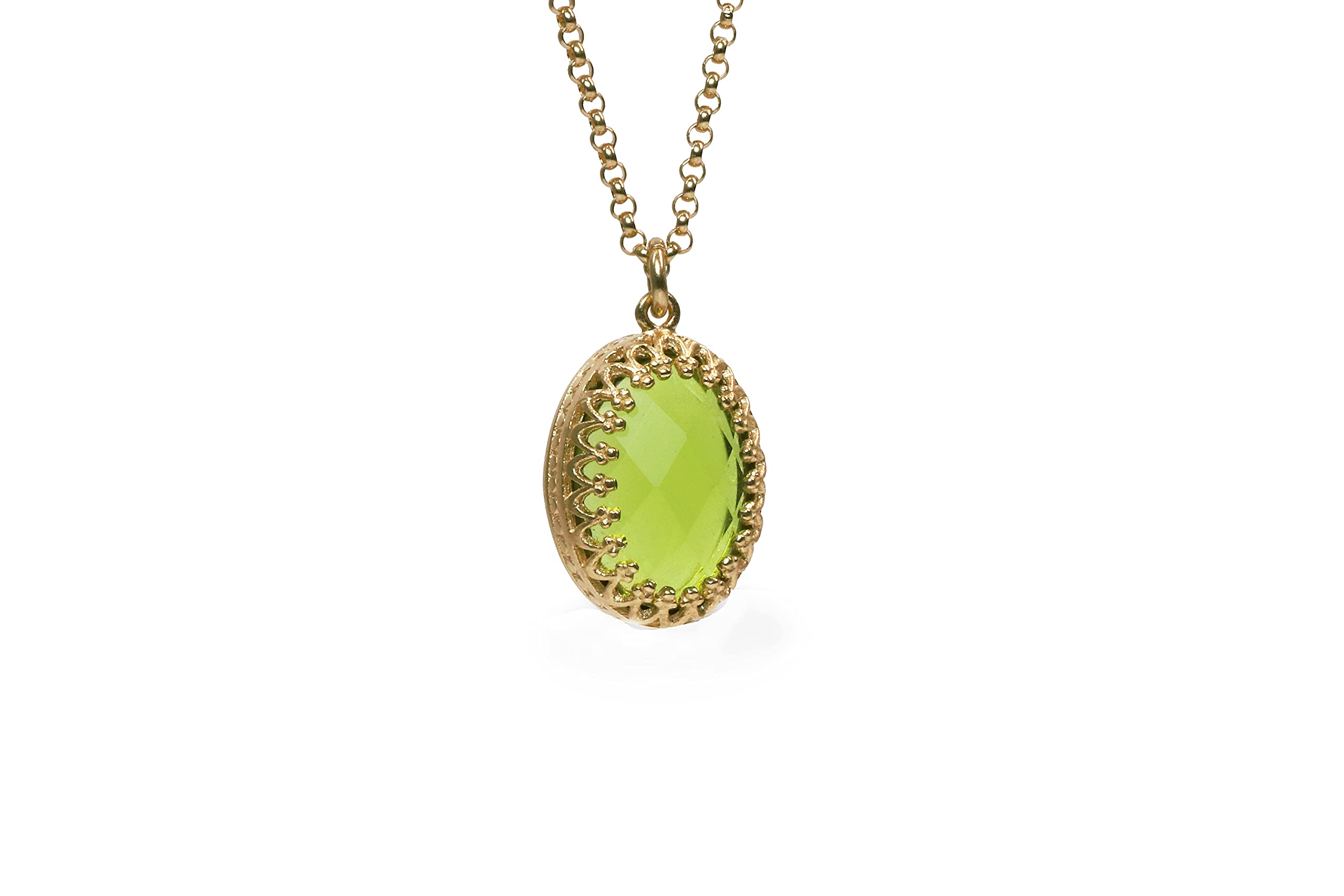 Handmade Peridot Pendant Necklace for Women - Dainty Birthstone Jewelry - Elegant Everyday Necklace Gift for Her | Perfect for Birthdays, Anniversaries & Special Occasions
