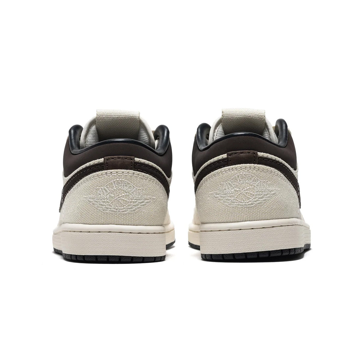 Air Jordan 1 Low Premium Sneakers - Pale Ivory & Baroque Brown Colorway | Men's Basketball Shoes for Casual Wear & Street Style