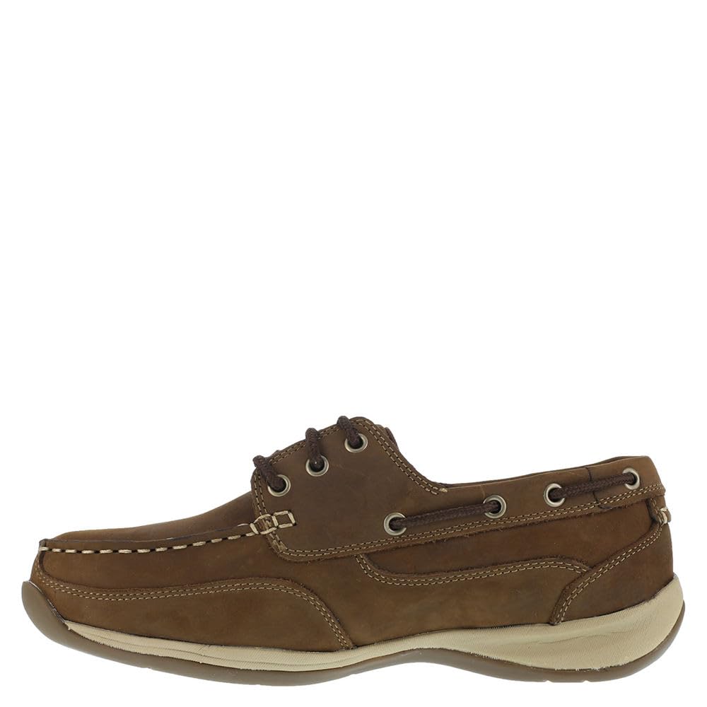 Rockport Women's Sailing Club 3-Eye Boat Shoe - Comfortable Leather Casual Slip-On Deck Shoes for Women | Perfect for Boating, Walking & Everyday Wear