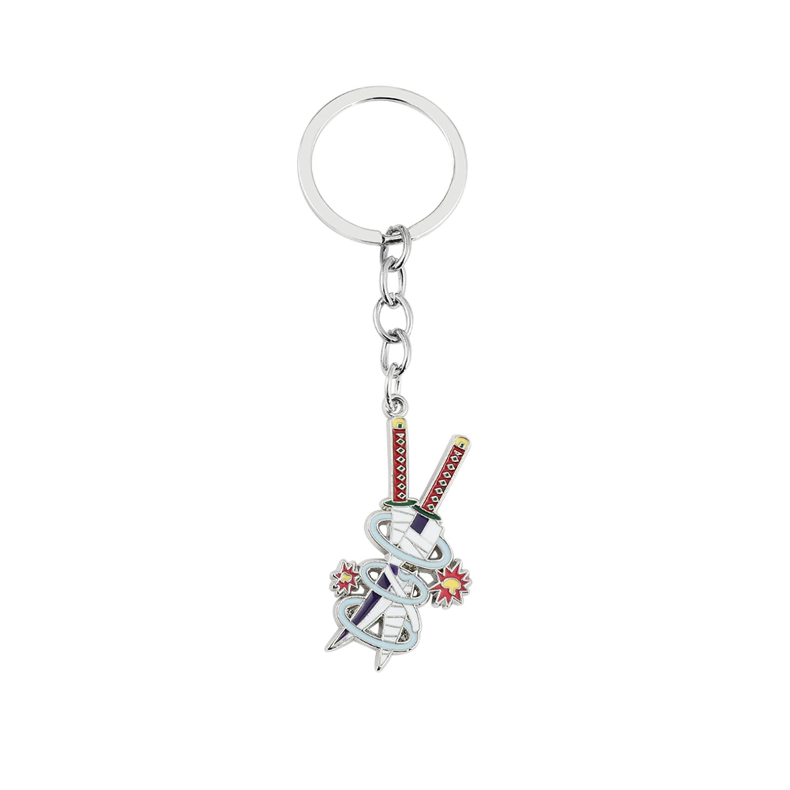 Kimetsu No Yaiba Demon Slayer Sword Keychains - Anime Cosplay Accessories for Men & Women - Perfect for Keyrings, Bags, and Gift Giving