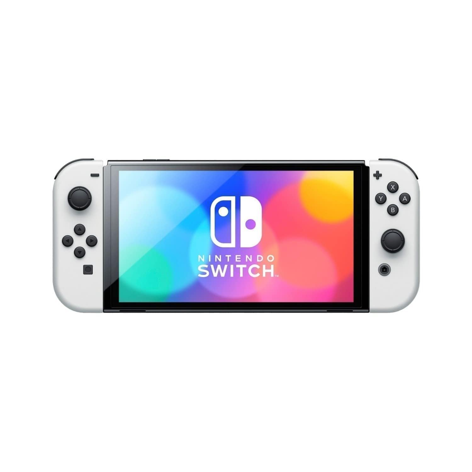 Refurbished Nintendo Switch OLED Model with White Joy-Con Controllers - Portable Gaming Console for Travel, Home Entertainment & Multiplayer Fun