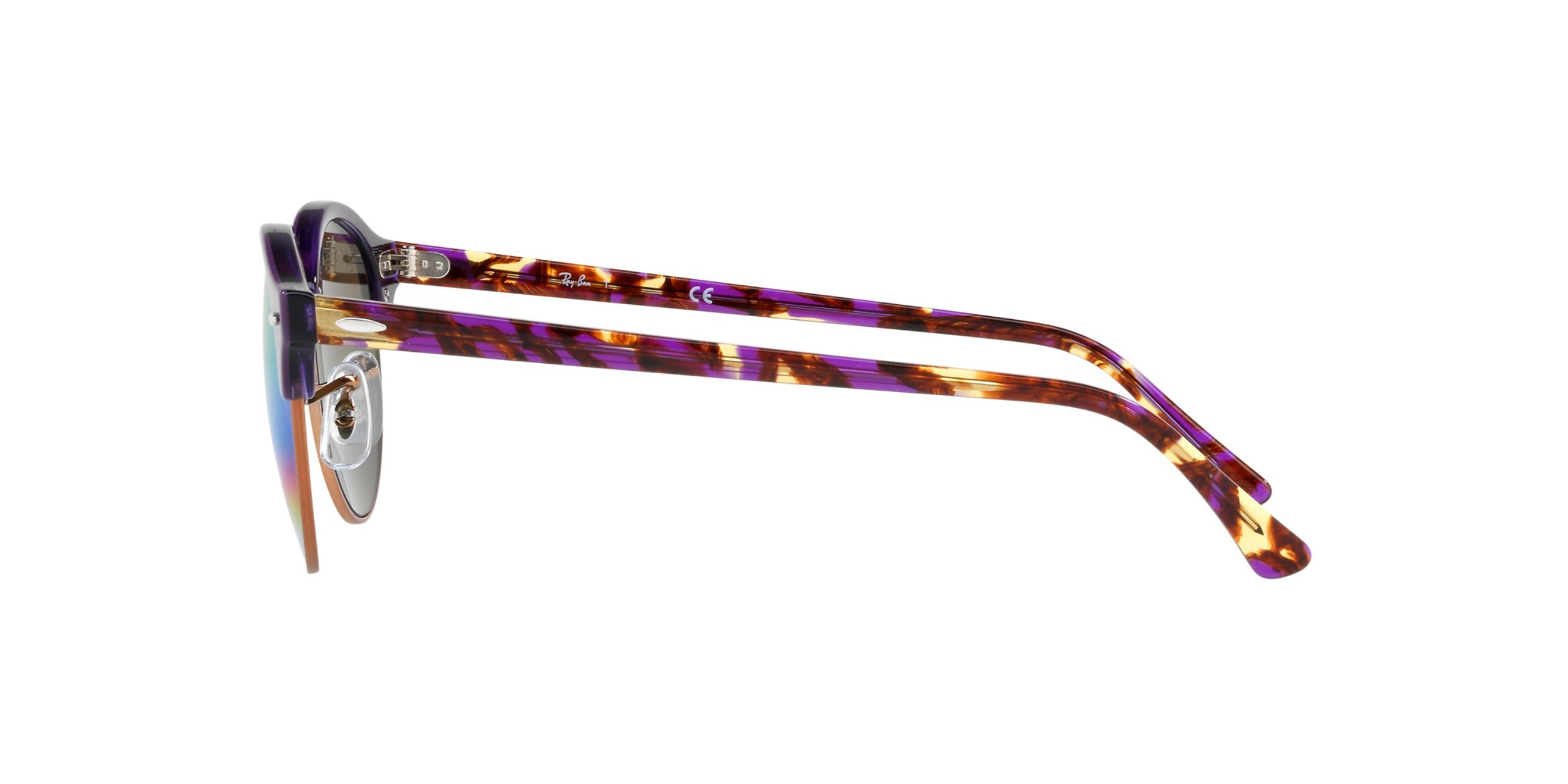 Ray-Ban RB4246 Clubround Round Polarized Sunglasses for Men & Women - UV Protection, Classic Retro Style - Perfect for Driving, Beach & Outdoor Activities