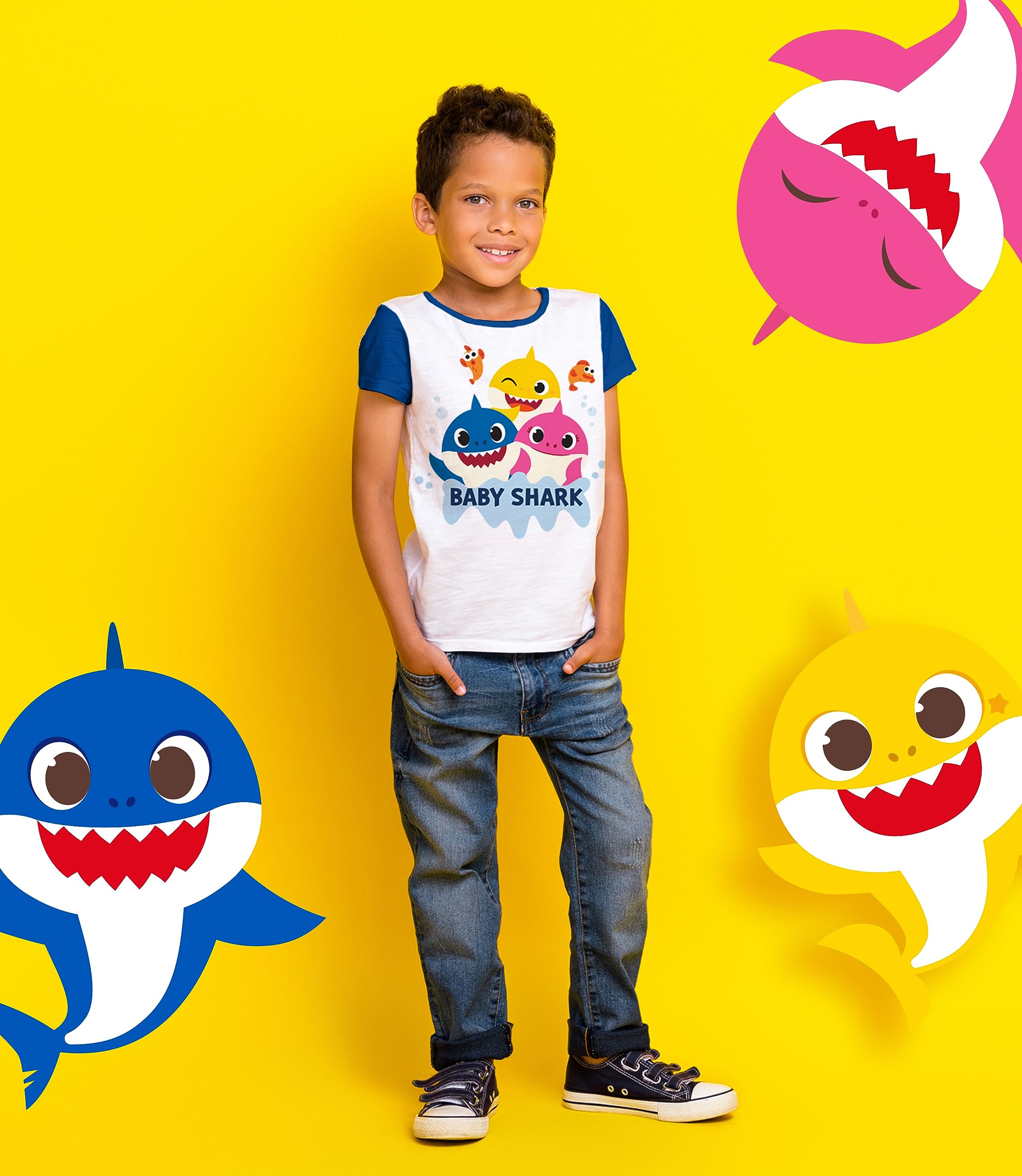 Baby Shark Graphic T-Shirt Family Matching Sets - Mommy Daddy Kids Birthday Party Outfits | Toddler Boy Girl Clothes for Family Photos & Theme Parties