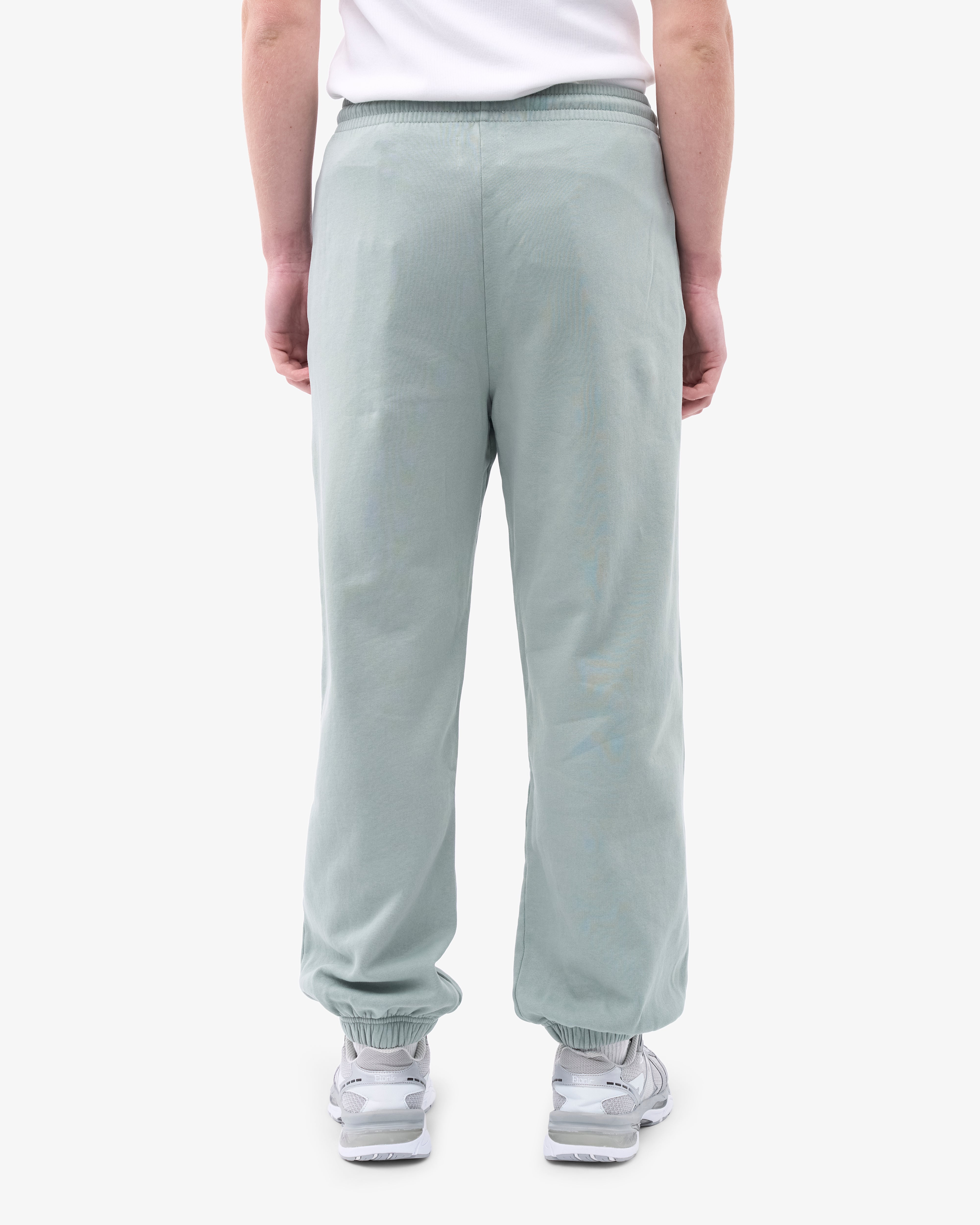 Organic Relaxed Sweatpants for Women - Soft Cotton Lounge Pants with Pockets - Steel Blue - Perfect for Yoga, Home & Casual Wear