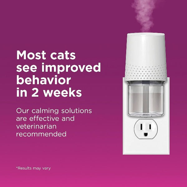 Comfort Zone Multi Cat Diffuser Kit - Calming Pheromone Diffuser for Cats - Reduce Stress & Anxiety in Multi-Cat Homes - Perfect for Vet Visits, Travel & New Environments