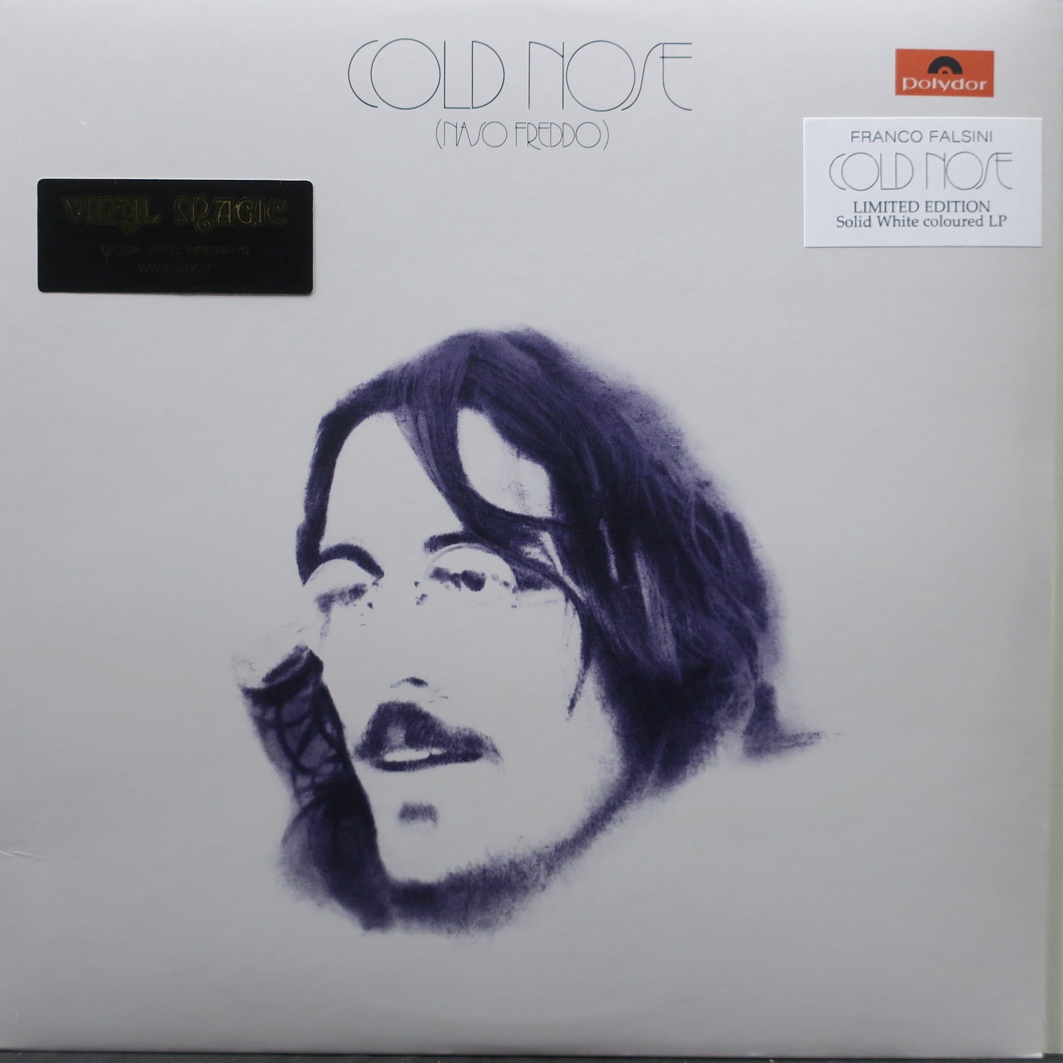 FRANCO FALSINI 'Cold Nose' 180g White Vinyl LP Record - 1975 Electronic Space Rock Album - Perfect for Collectors & Audiophiles - Great for Home Listening & Music Enthusiasts