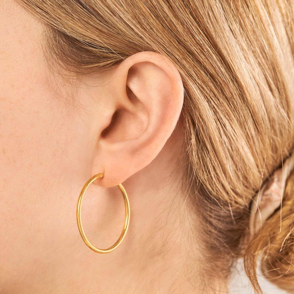 Medium Hoop Earrings for Sleeping - Hypoallergenic & Comfortable Sleep Earrings for Women - Perfect for Nighttime, Travel & Everyday Wear