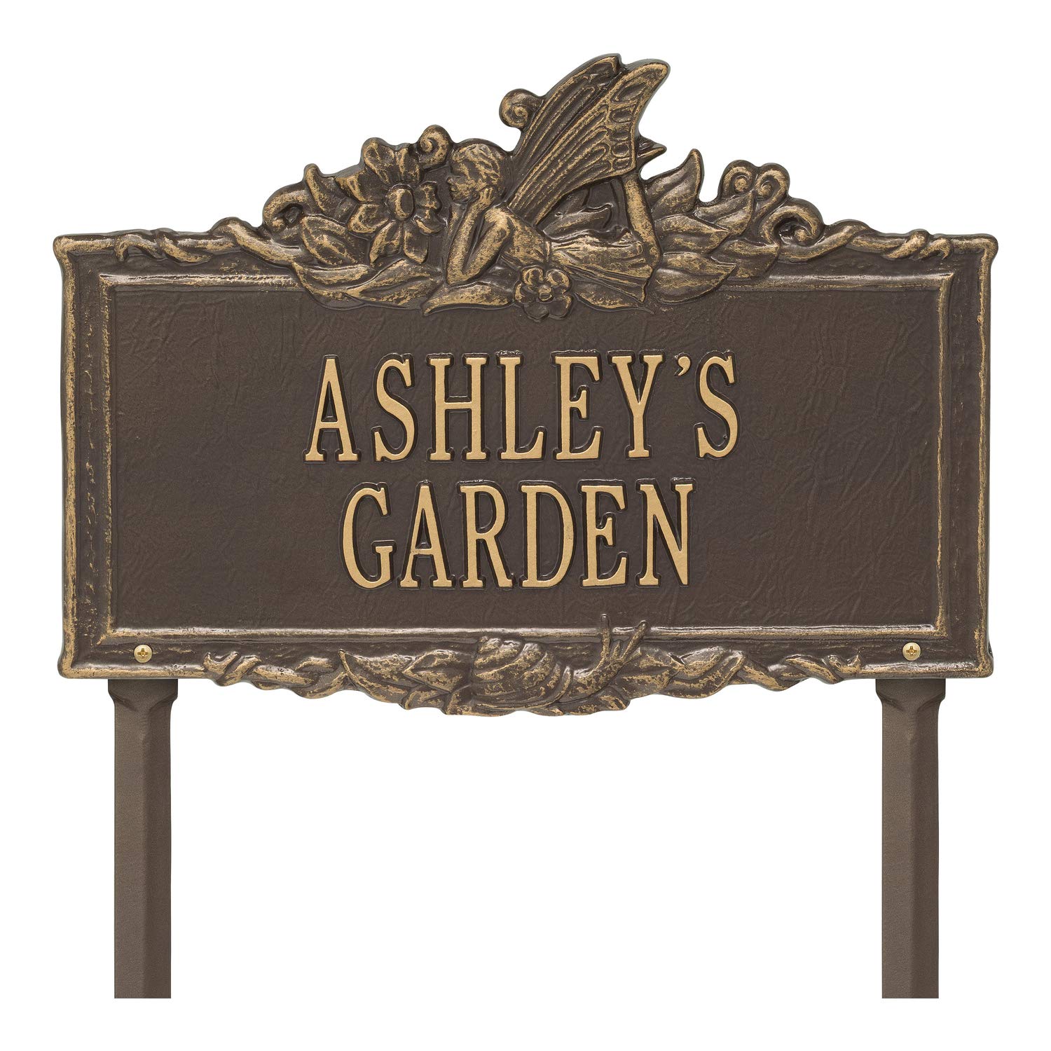 Personalized Fairy Garden Plaque - Custom Aluminum Lawn Sign 16.25