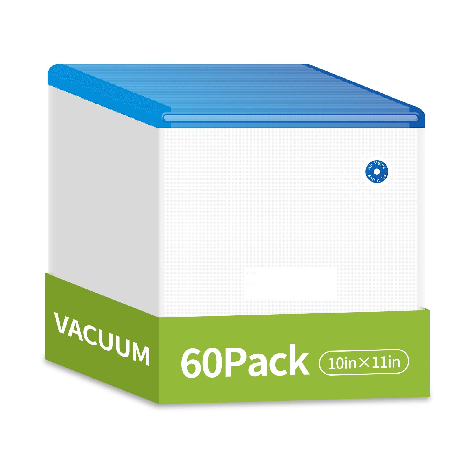 VMstr 60 PCS Vacuum Sealer Bags for Food Storage (10.24 x 11.02 Inches) - Reusable Sous Vide Cooking Bags, Freezer Safe Zipper Bags for Meal Prep, Sous Vide Cooking & Vacuum Sealing with Handheld Sealers