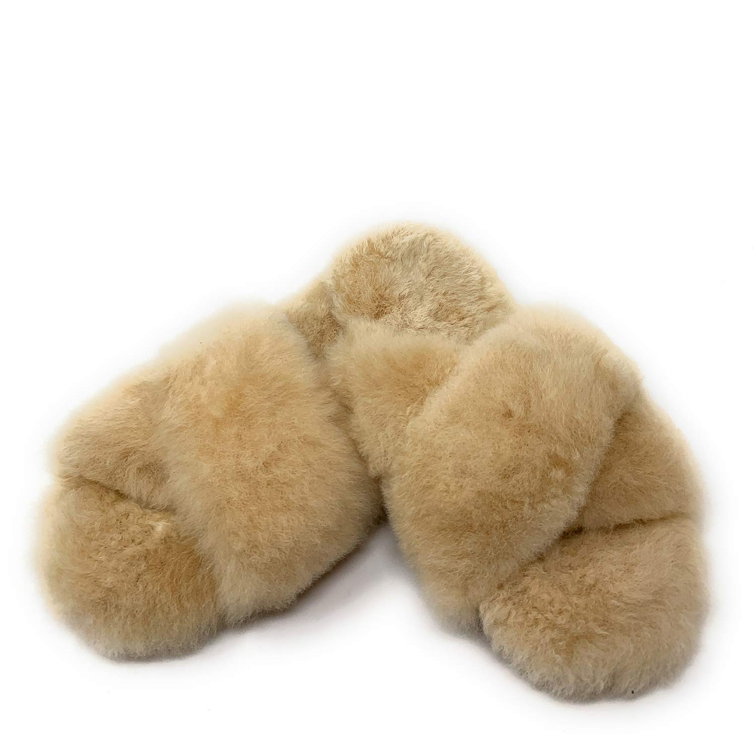 Crisscross Alpaca Slippers for Women & Men - Ultra Soft 100% Alpaca Wool Fleece Indoor House Shoes - Cozy Winter Home & Spa Slippers for Relaxation