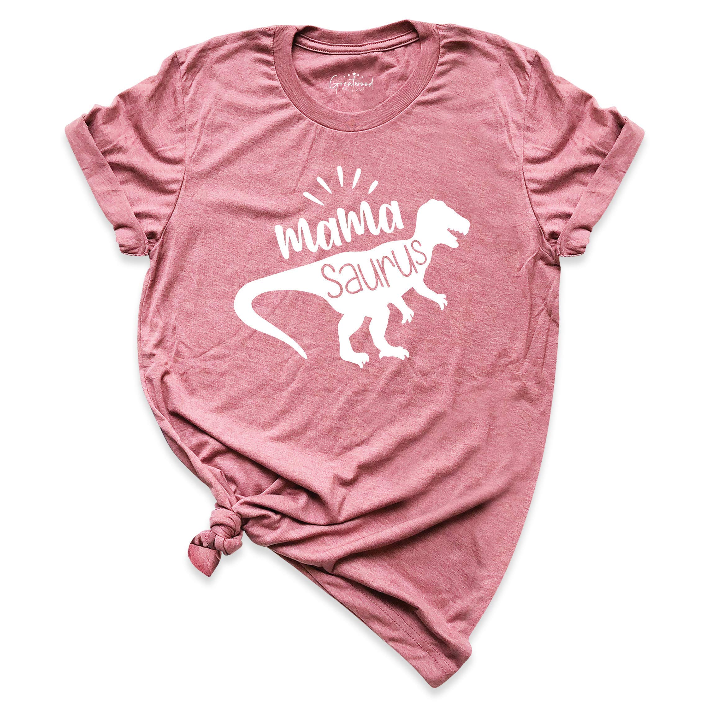 Mama Saurus T-Shirt - Funny Dinosaur Mom Shirt for Mothers Day Gift, Cute Mama Dinosaur Outfit for Casual Wear, Birthday & Family Events