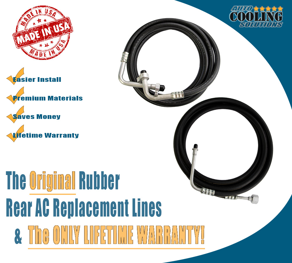 2005-2009 Chevy Uplander, Pontiac Montana, Buick Terraza, Saturn Relay Rear AC Line Set - Replacement AC Refrigerant Line for Cooling System - Perfect for Summer Road Trips & Family Vacations