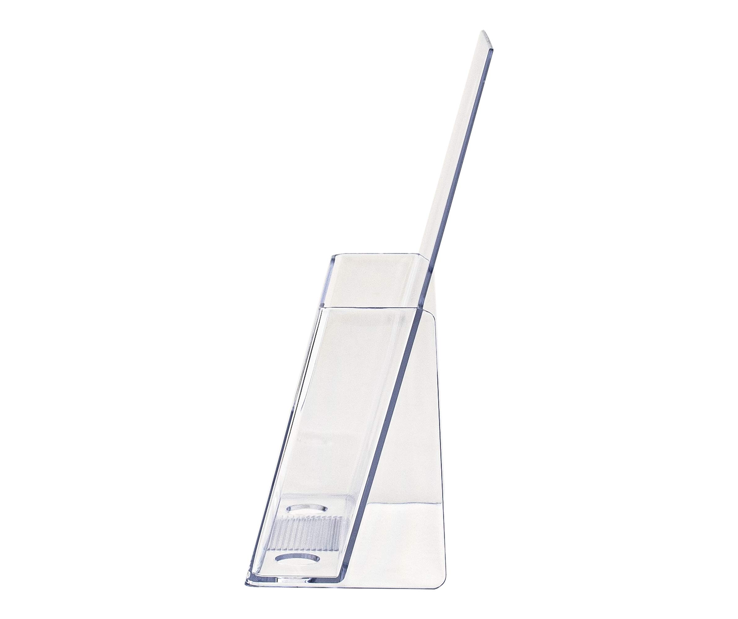 6 Pack Clear Acrylic Brochure Holders for 6