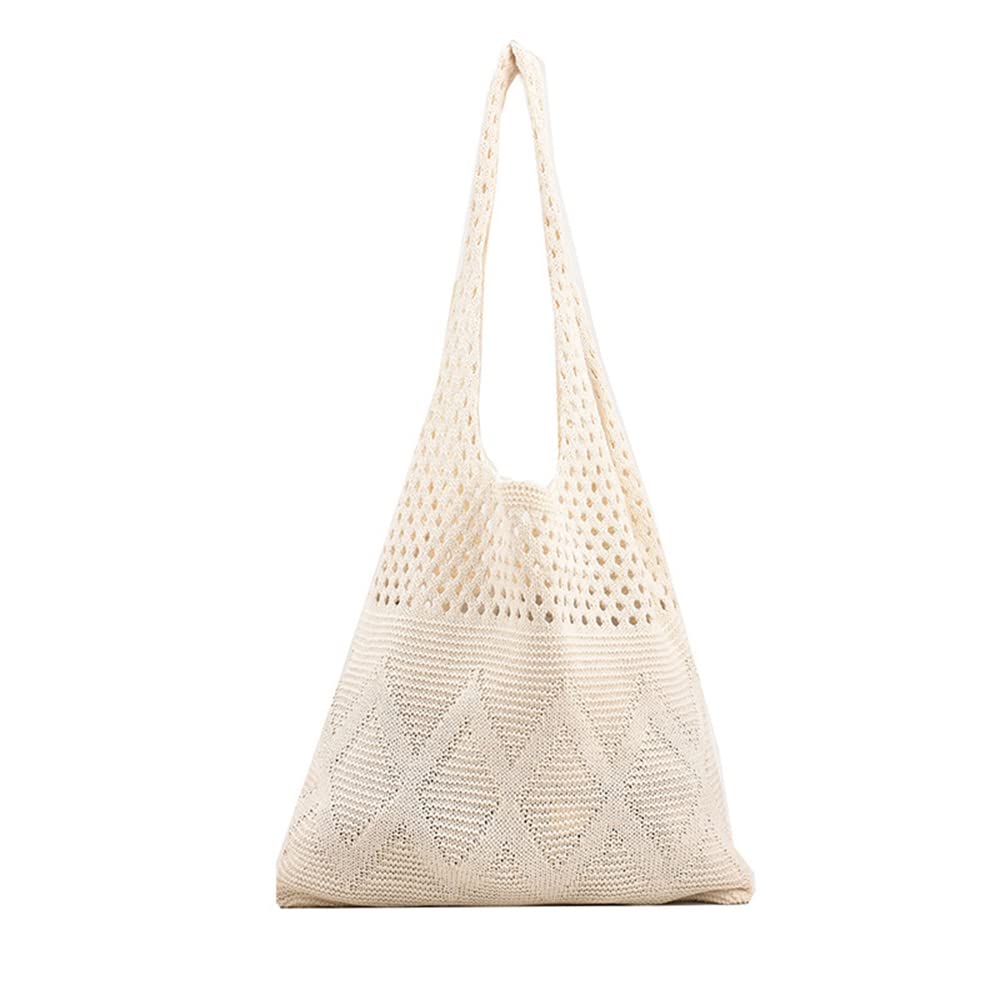 Stylish Crochet Hobo Tote Bag for Women - Handmade Knitted Beach Purse - Perfect for Summer, Travel & Boho Fashion Accessories