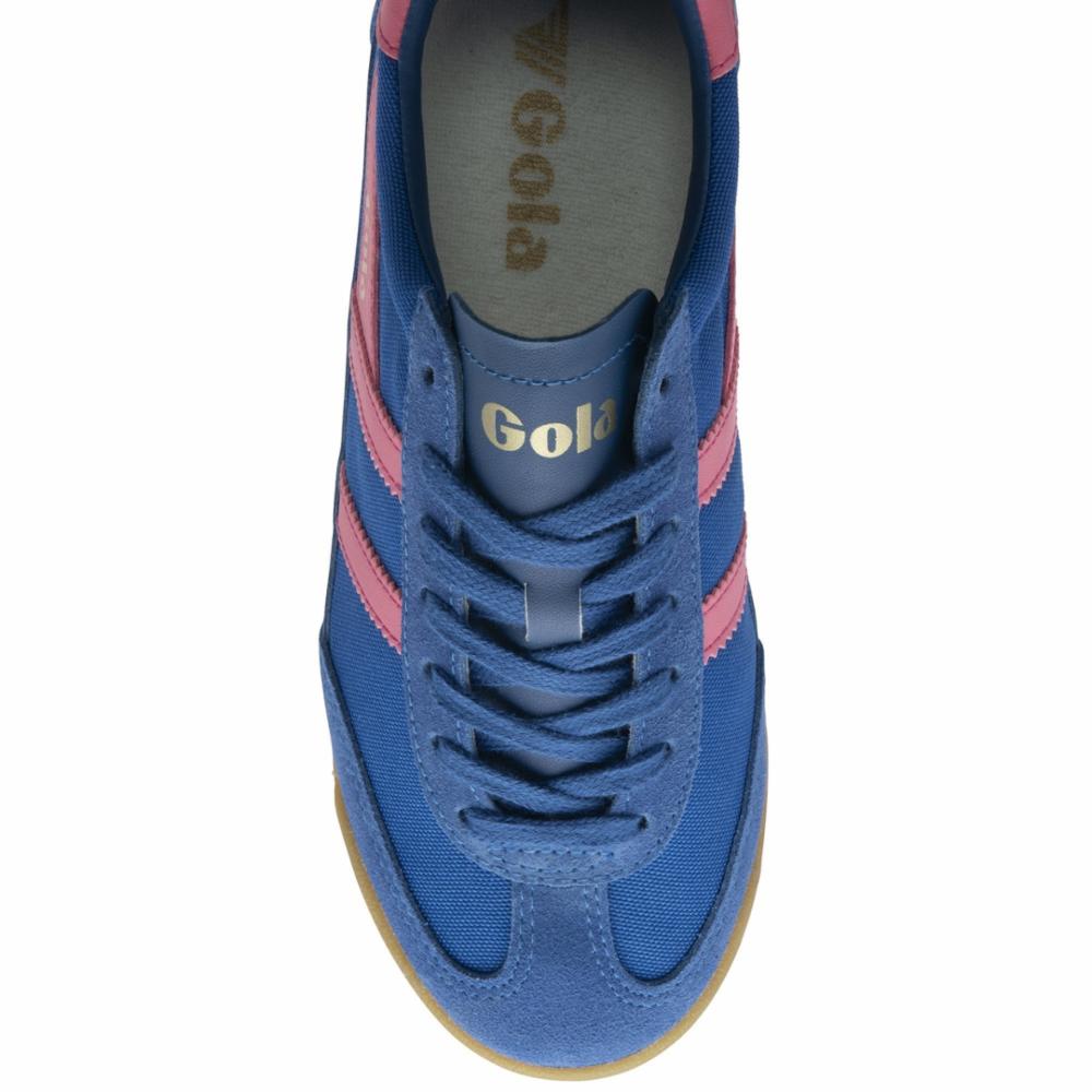 Gola Women's Tornado Sneakers - Sapphire & Fluro Pink Running Shoes for Women | Lightweight & Comfortable for Gym, Jogging & Casual Wear