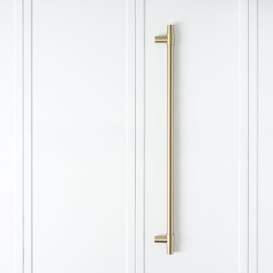 Warm Brushed Nickel Front Door and Appliance Pull - Durable Cabinet Handles for Kitchen, Bathroom & Furniture Upgrade