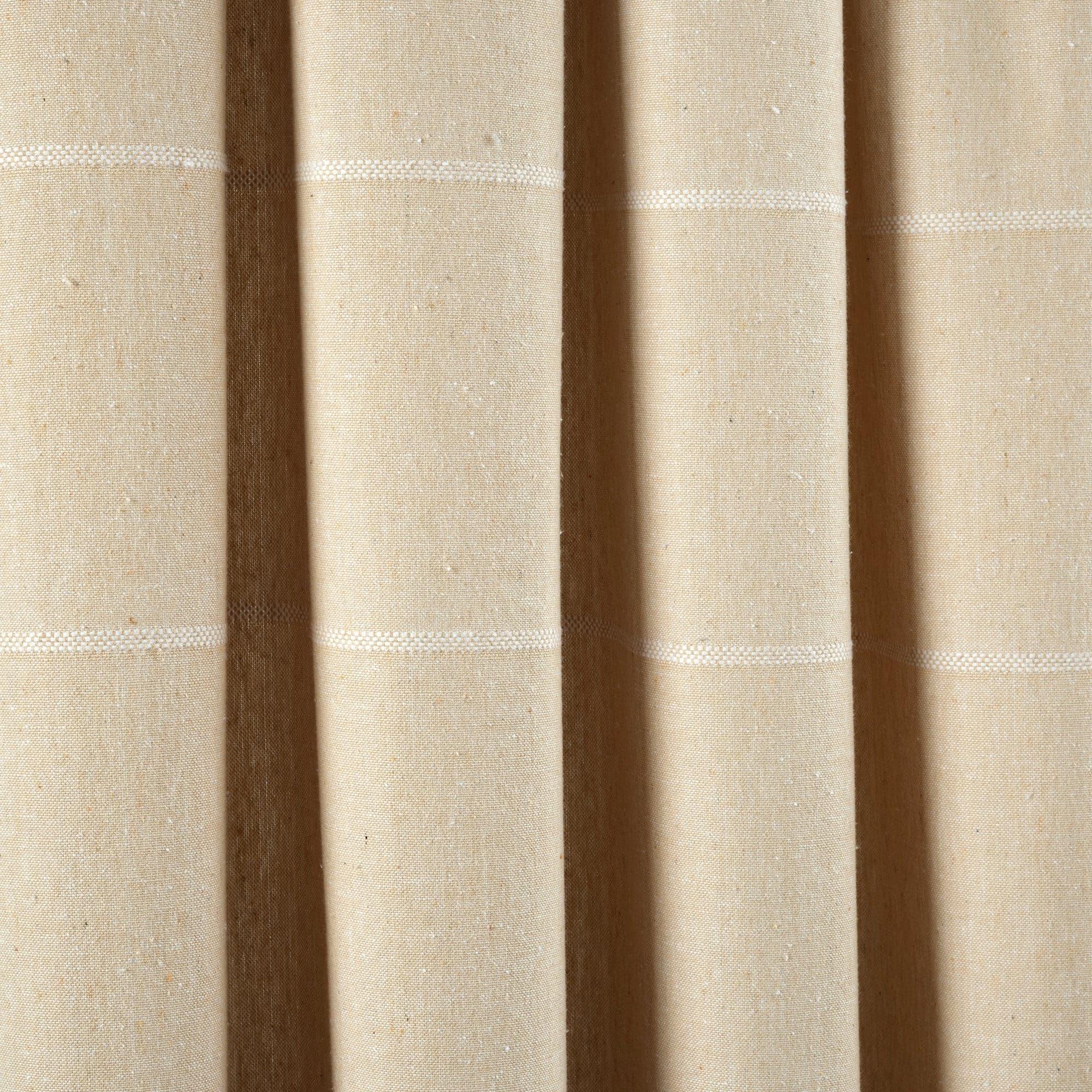 Farmhouse Boho Stripe Woven Tassel Window Curtains - Yarn Dyed Recycled Cotton Blend Panel Set (2 Pack) for Living Room, Bedroom & Dining Room Decor