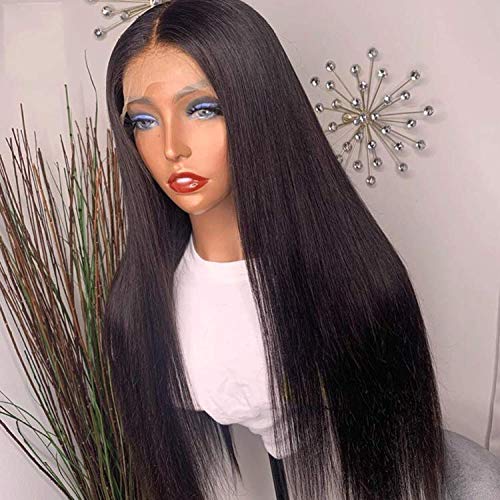 10A Peruvian Virgin Human Hair Wigs for Black Women - Glueless 13x4 Lace Front Wig with Baby Hair, Silky Straight, Pre Plucked, Small Cap, Invisible Knots (12 Inch, 150% Density) - Perfect for Daily Wear, Special Occasions & Protective Styling