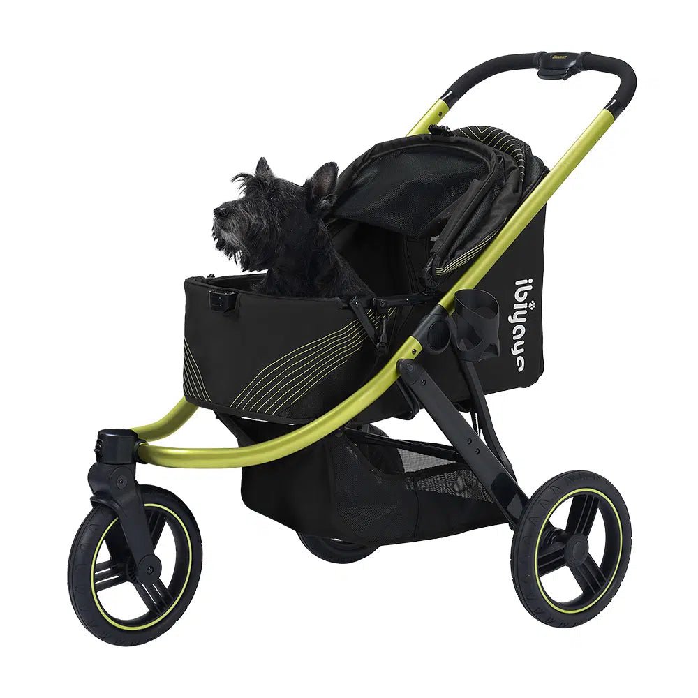 The Beast Pet Jogging Stroller - Premium Jet Black Dog Stroller for Running & Outdoor Adventures | Perfect for Jogging, Hiking & Park Walks with Your Pet