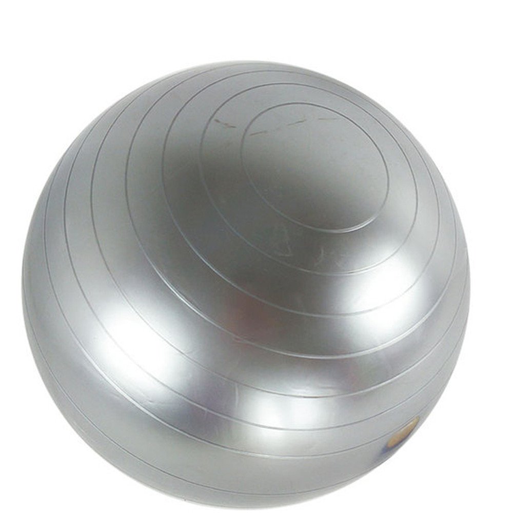 Longreen 65cm Anti-Slip Yoga Ball for Pilates, Balance & Fitness - 5 Colors (Silver, 45cm) - Perfect for Home Gym, Office Workouts & Physical Therapy
