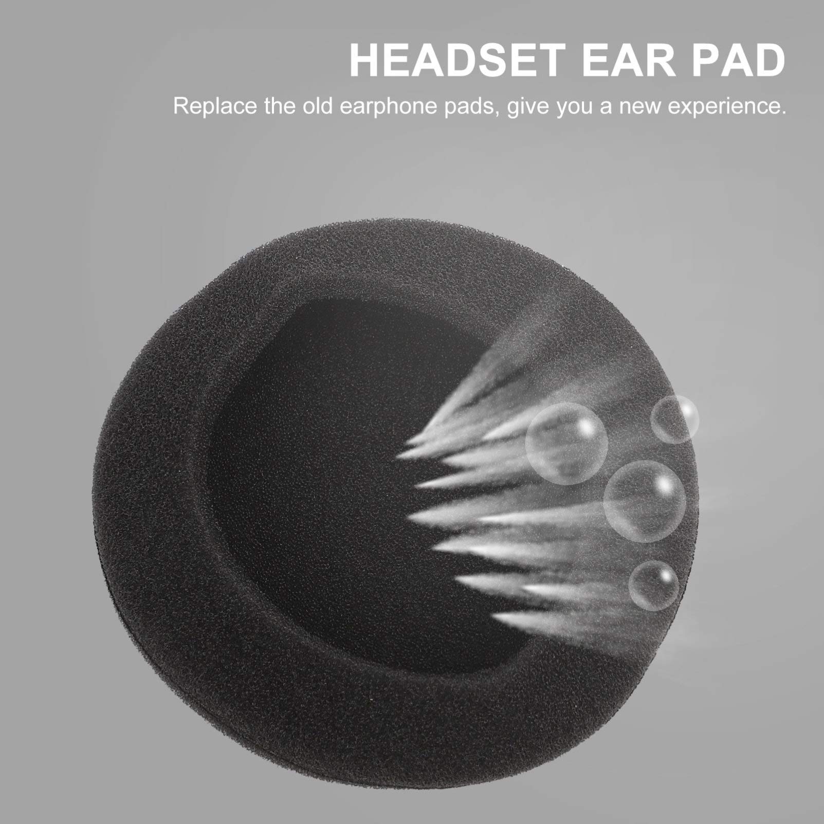 Mobestech 40mm Foam Ear Pad Replacement - 20pcs Soft Cushion Earpads for Headphones - Comfortable Noise Isolation for Gaming, Music & Office Use