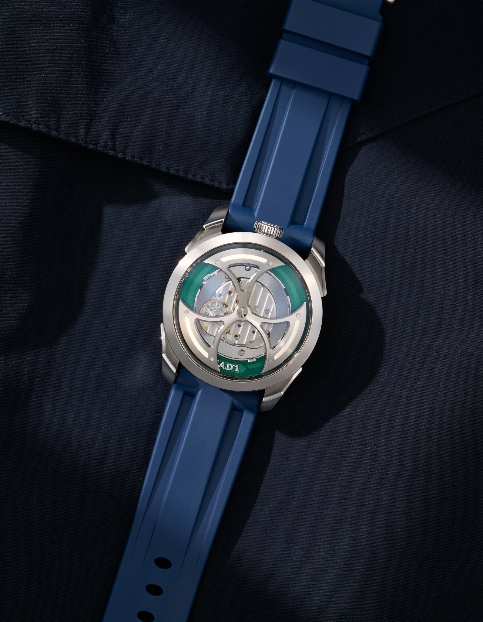 Premium Rubber Strap Replacement for MB&F M.A.D.1 Green Edition Watch - Durable & Comfortable Wristband for Everyday Wear & Sports Activities