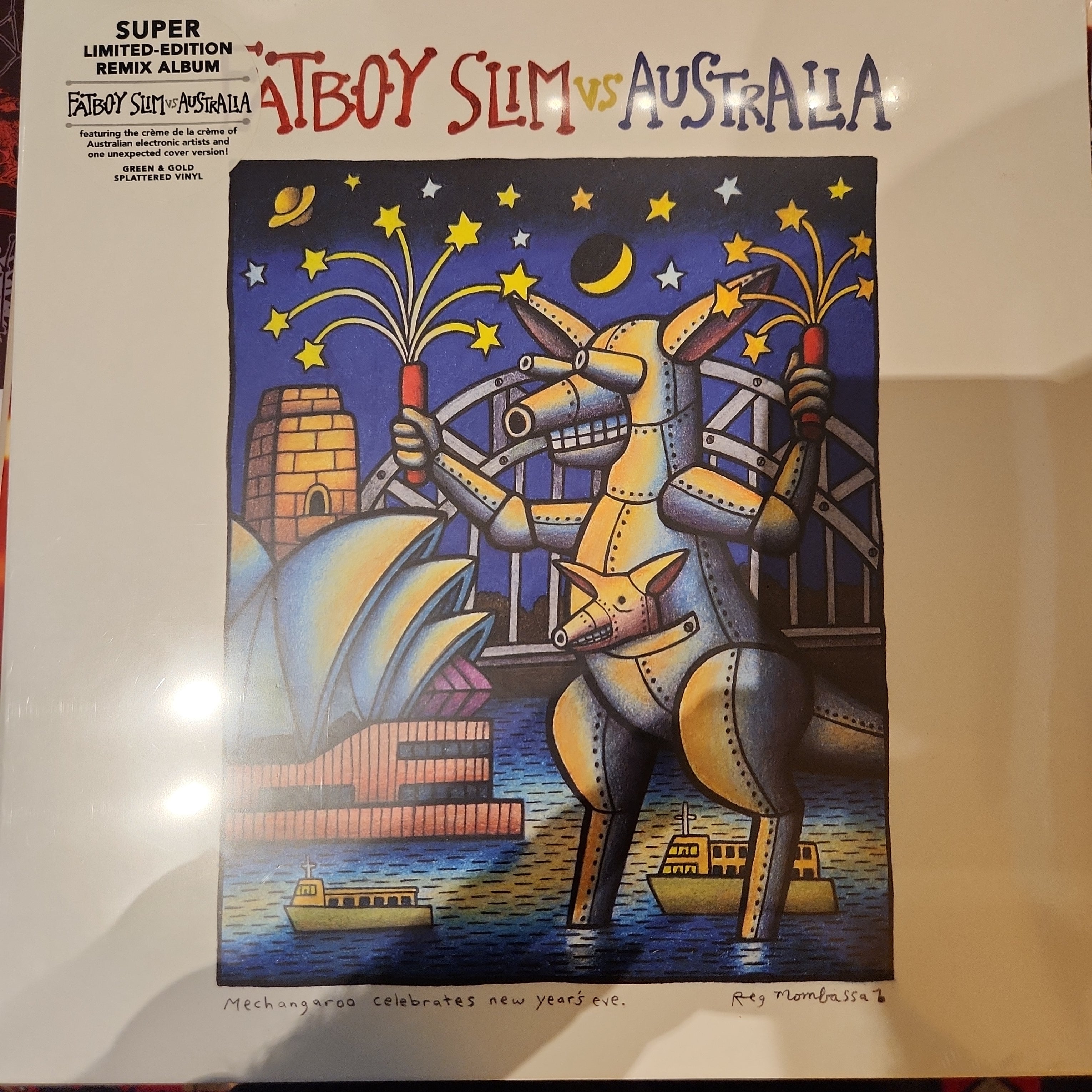 Fatboy Slim vs Australia - Limited Edition Colored Vinyl Record | Exclusive Collector's Item for Music Enthusiasts & DJs | Perfect for Home Listening & Party Playlists